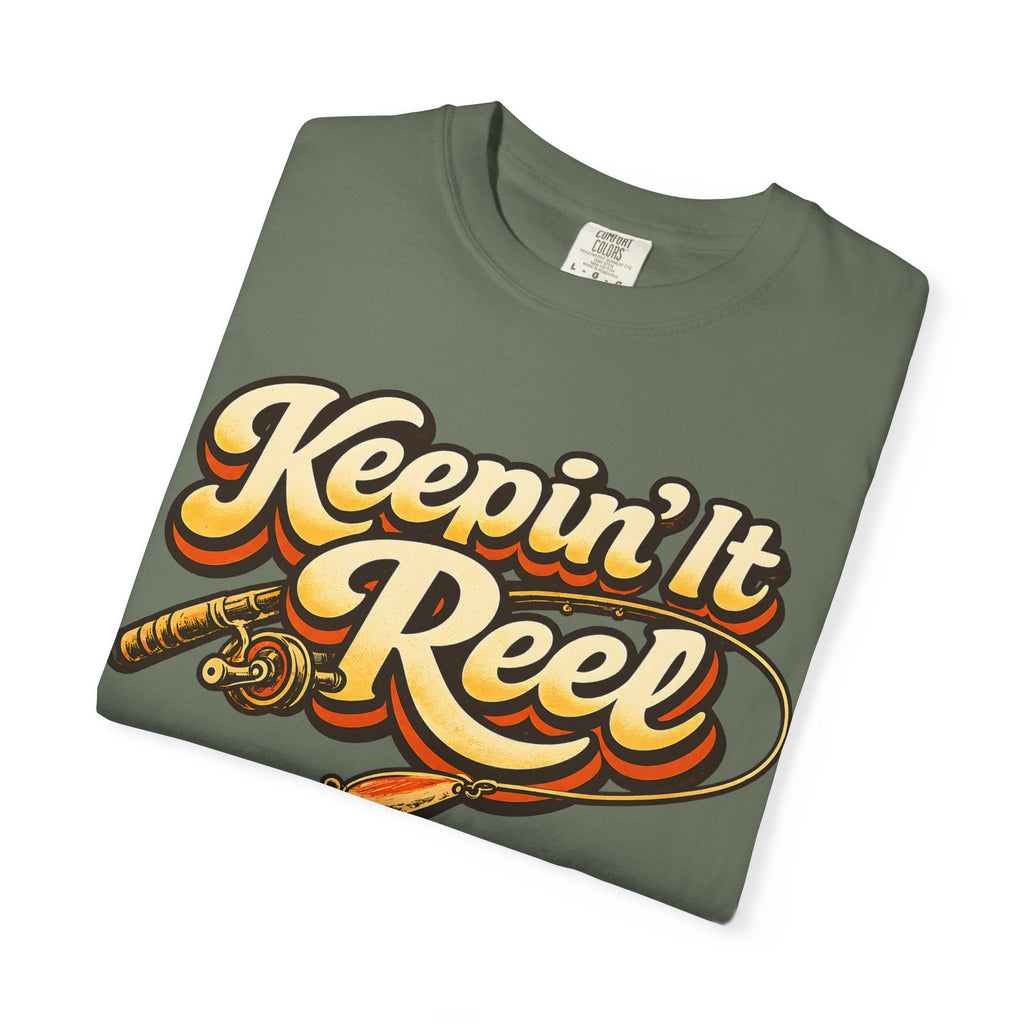 Keepin' It Reel — Retro Fishing Humor Tee