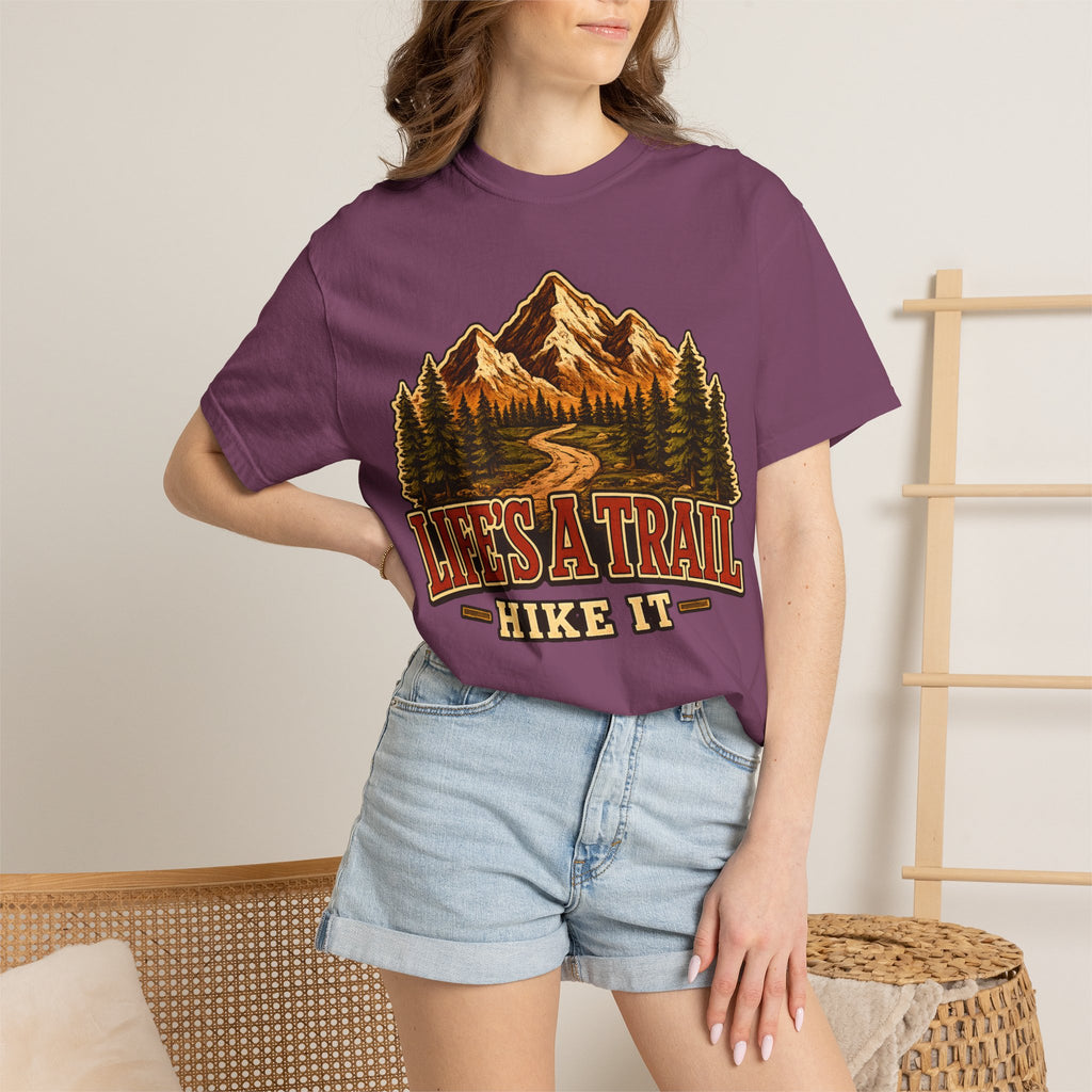 Life's a Trail Hike It — Vintage Mountain Hiking Outdoor Tee