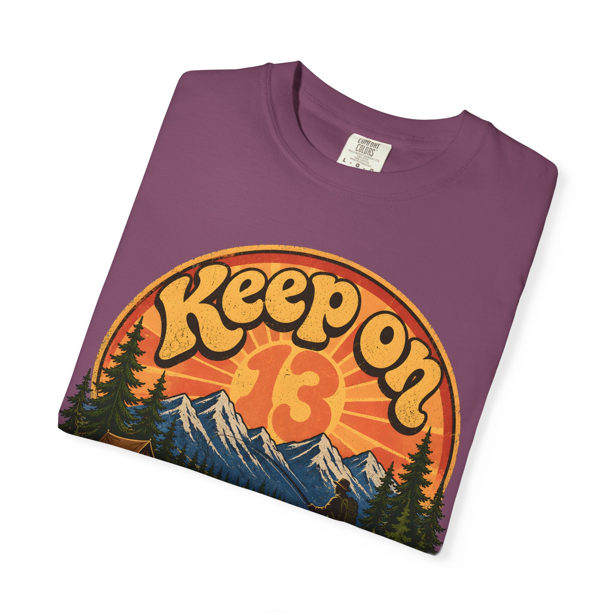 Keep On Trekkin' — Retro 70s Hiking and Camping Tee