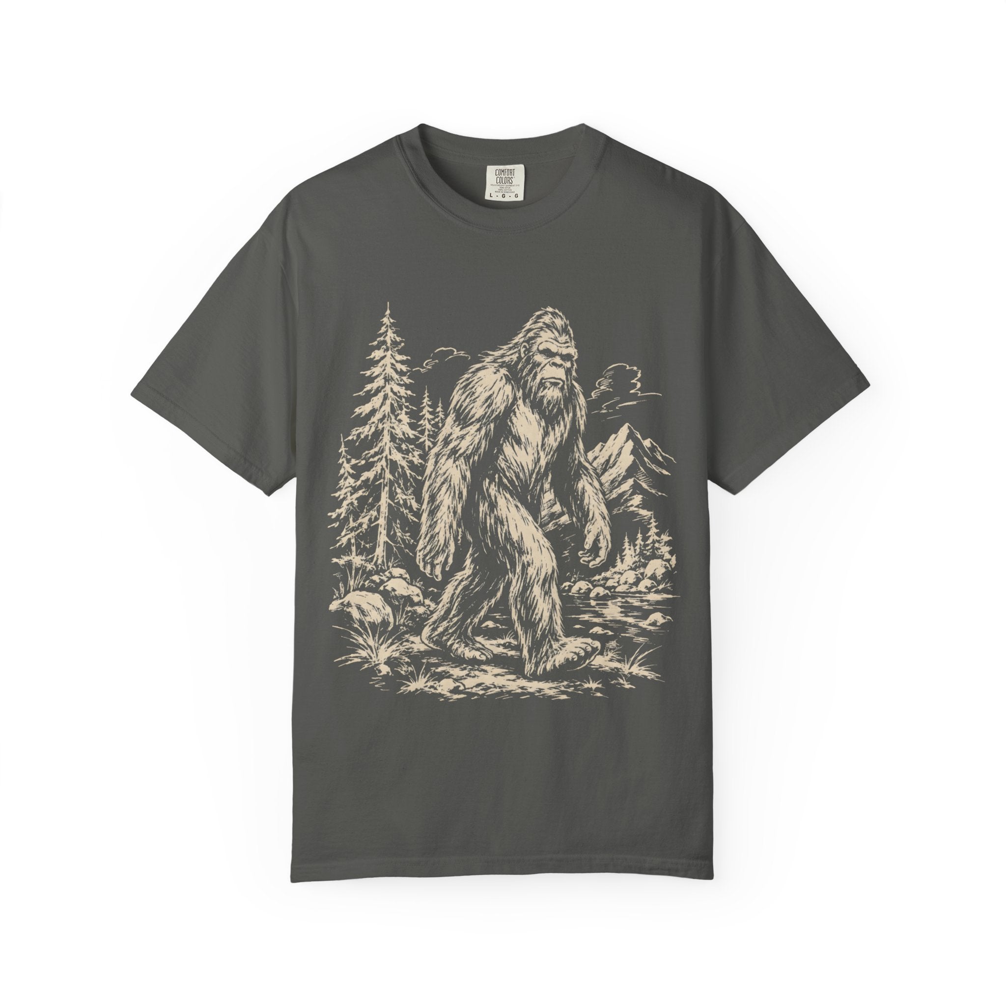 Bigfoot — Vintage Sasquatch Wilderness Sketch Tee