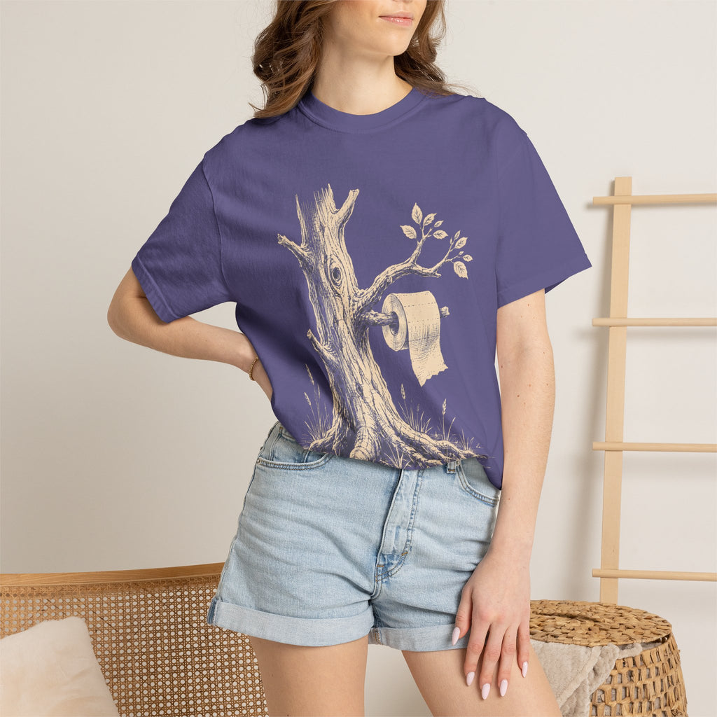 Toilet Tree — Funny Camping Outdoor Humor Sketch Tee