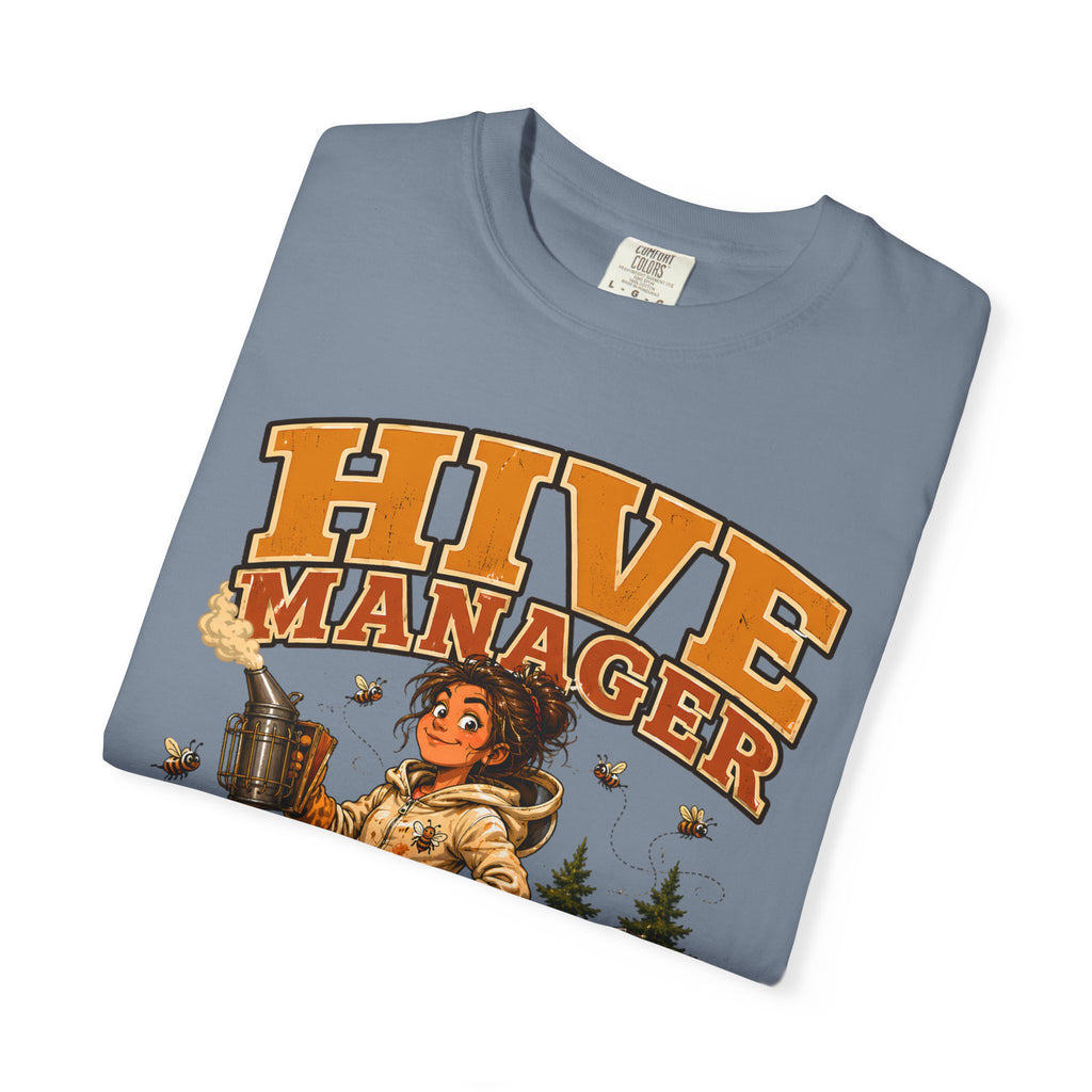 Hive Manager Funny Beekeeping Shirt — Keep Calm and Bee Kind Tee