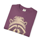 Raccoon in a Beanie — Vintage Sketch Wildlife Outdoor Tee