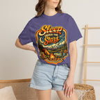 Sleep Under the Stars — Retro Camping and Fishing Tee