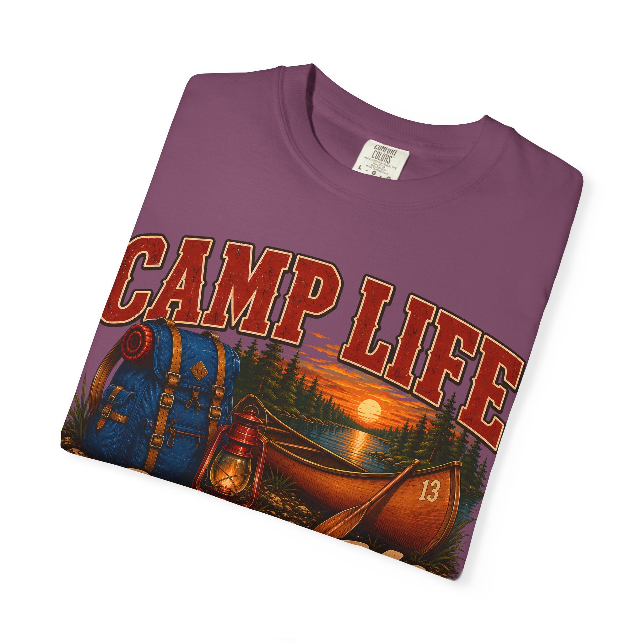 Camp Life Chose Me Vintage Camping Shirt — Outdoor Lake Tee