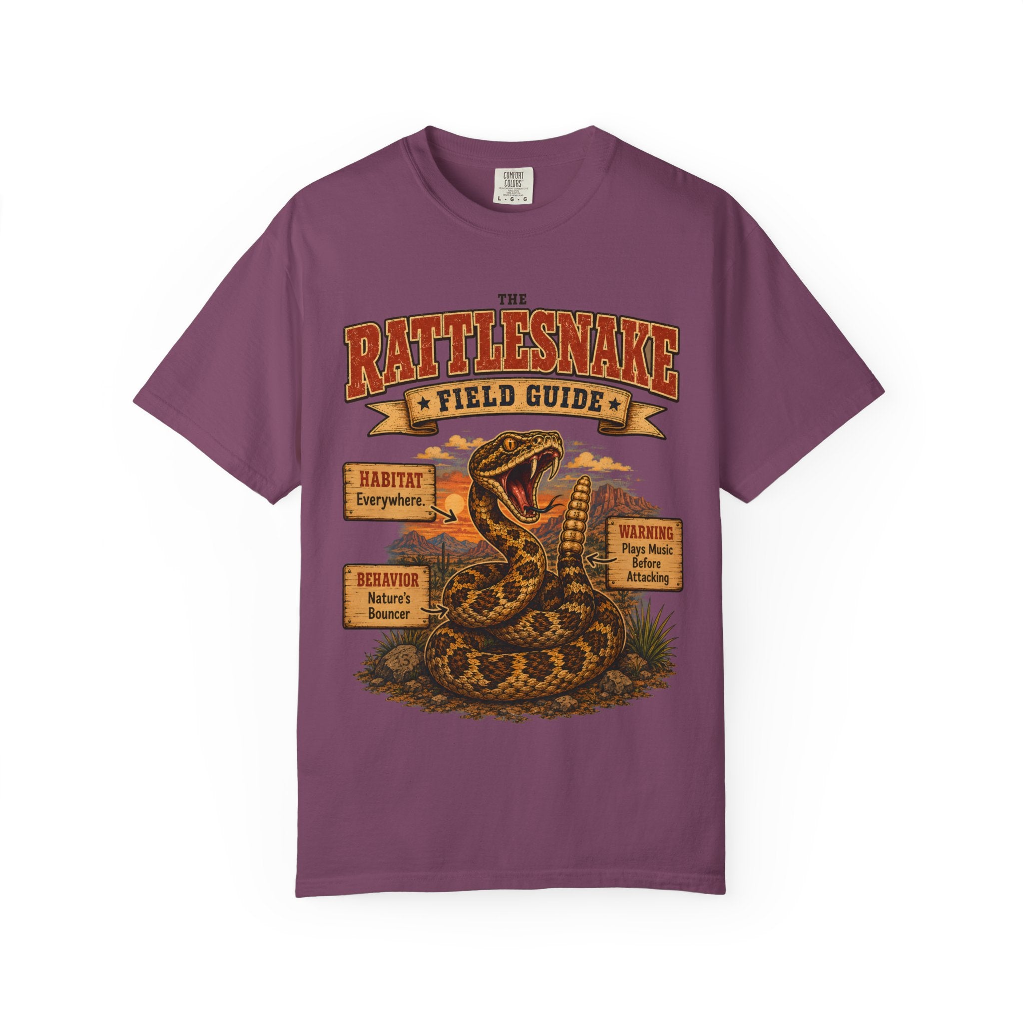 Rattlesnake Field Guide - Plays Music Before Attacking Tee