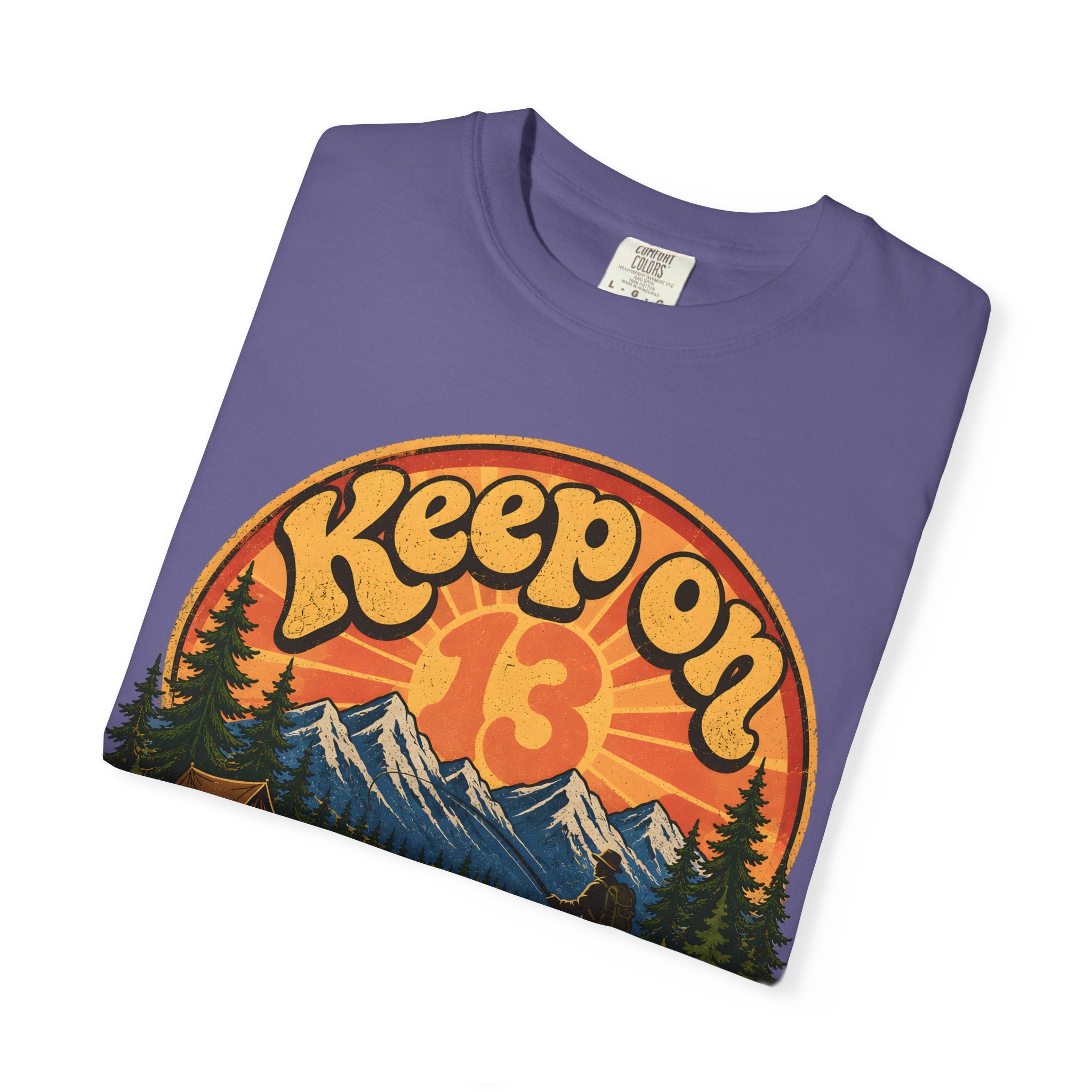 Keep On Trekkin' — Retro 70s Hiking and Camping Tee