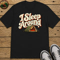 I Sleep Around Kids T-Shirt — Black
