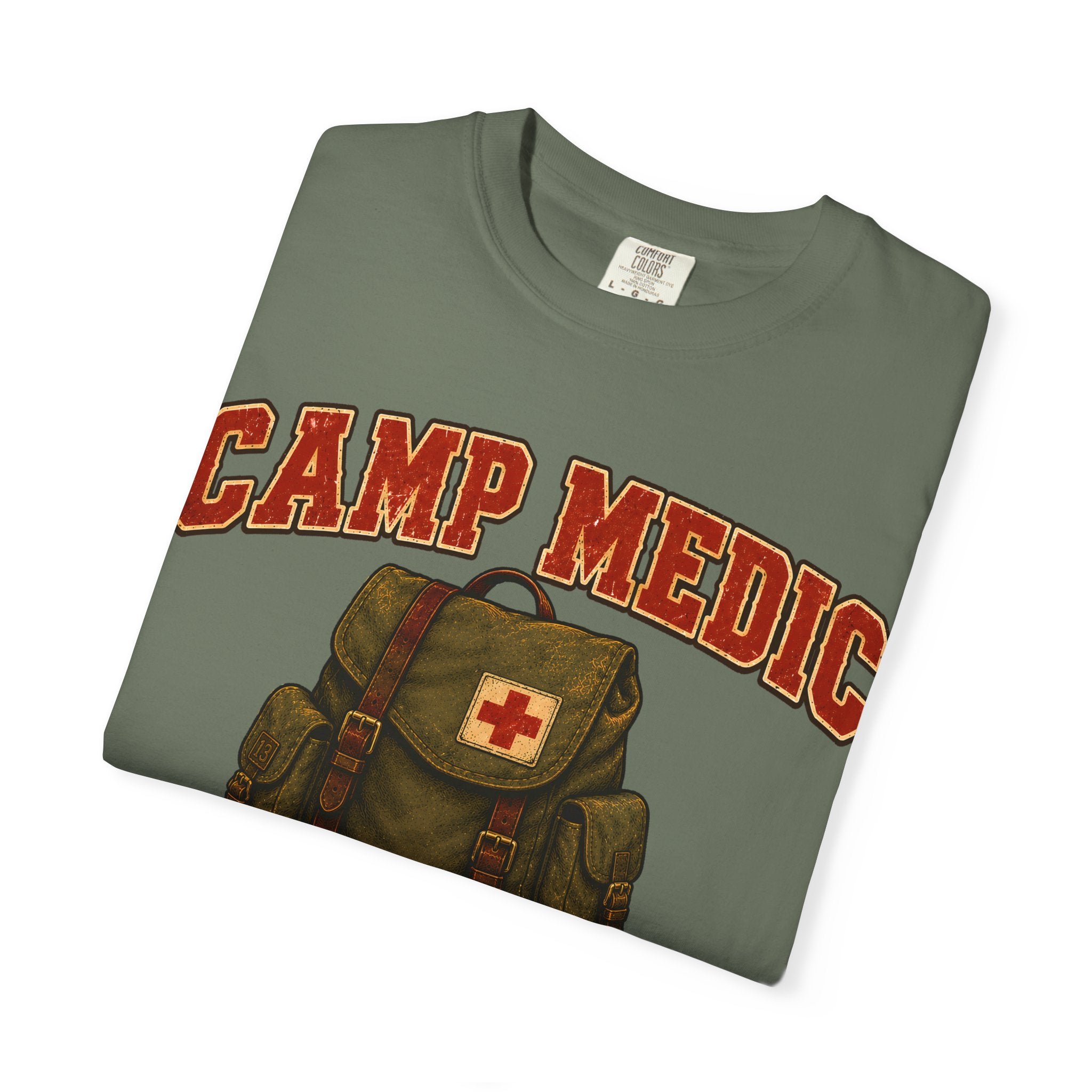 Camp Medic Funny Camping Shirt — Vintage Outdoor First Aid Tee