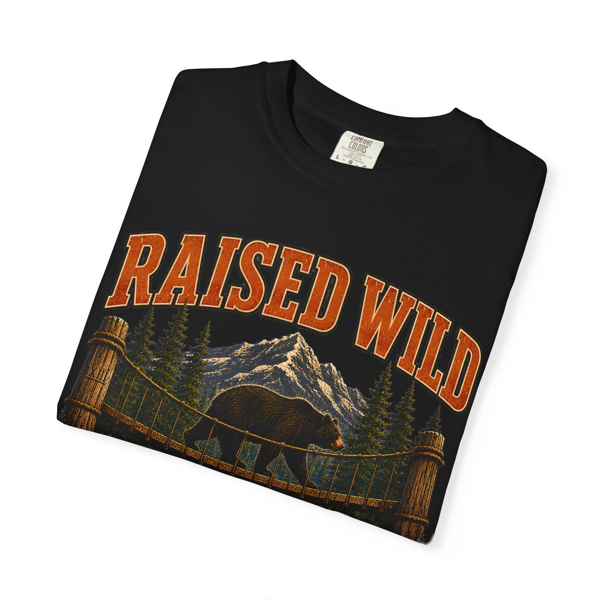 Raised Wild Vintage Outdoor Bear Shirt — Nature Graphic Tee