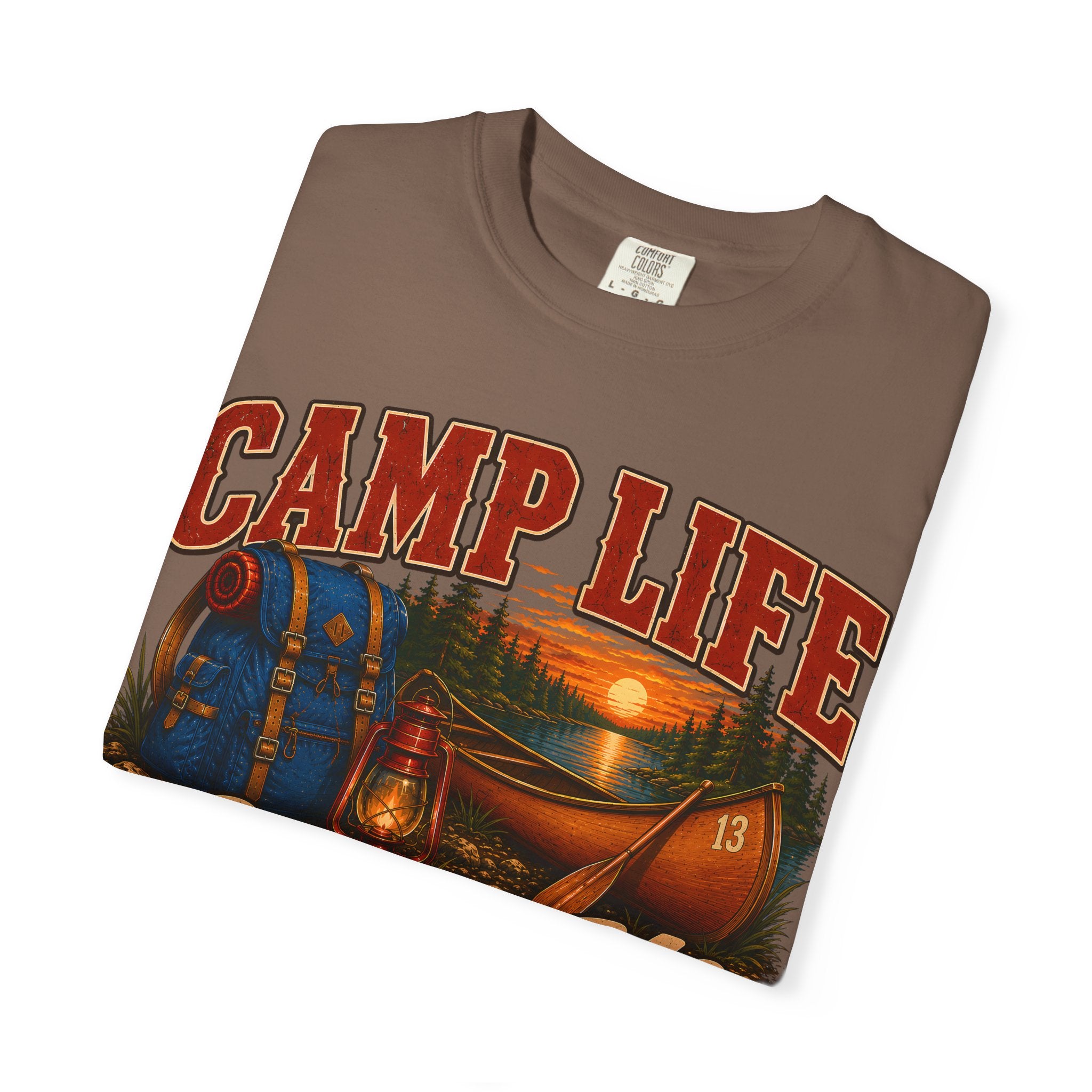 Camp Life Chose Me Vintage Camping Shirt — Outdoor Lake Tee