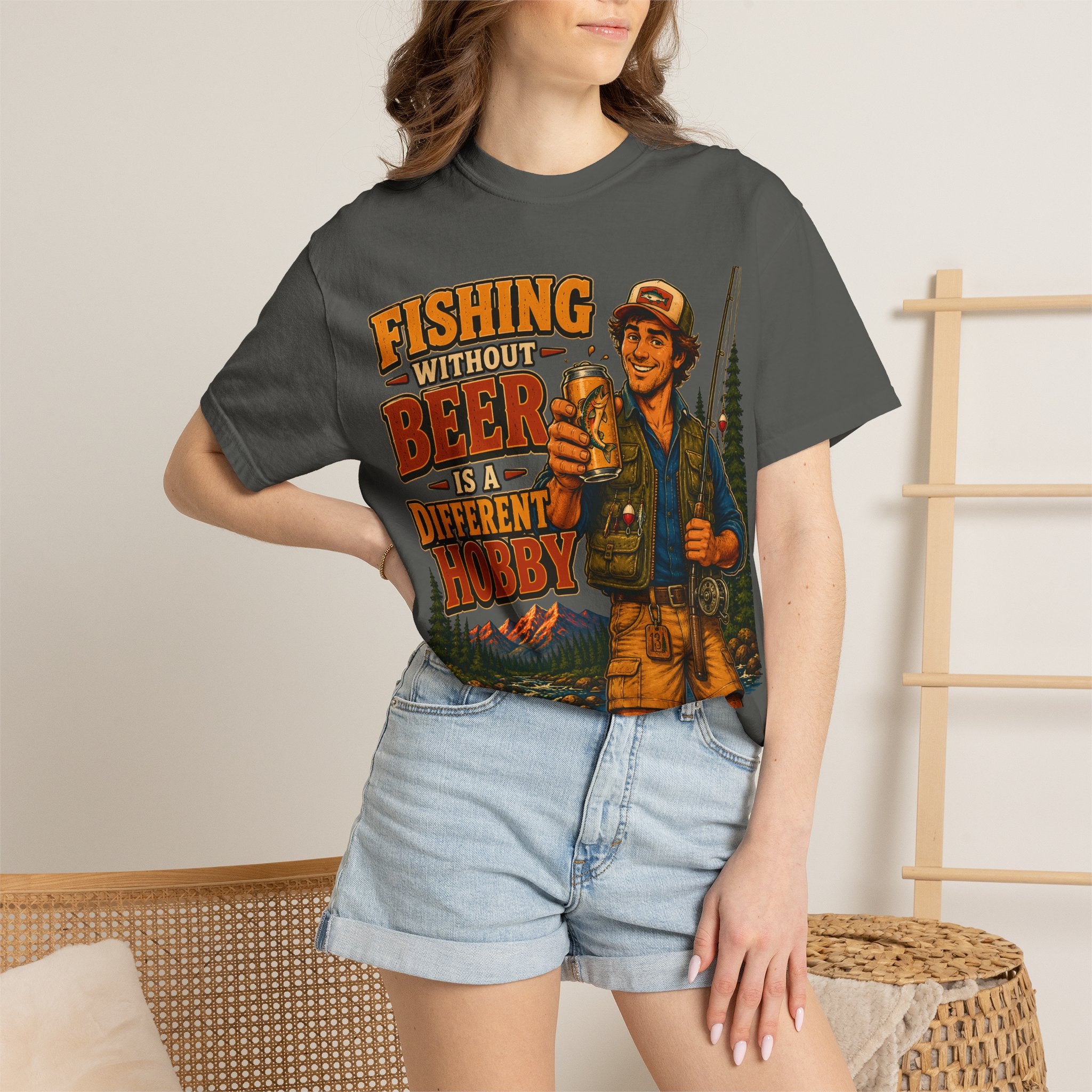 Fishing Without Beer Is a Different Hobby — Funny Fishing Tee