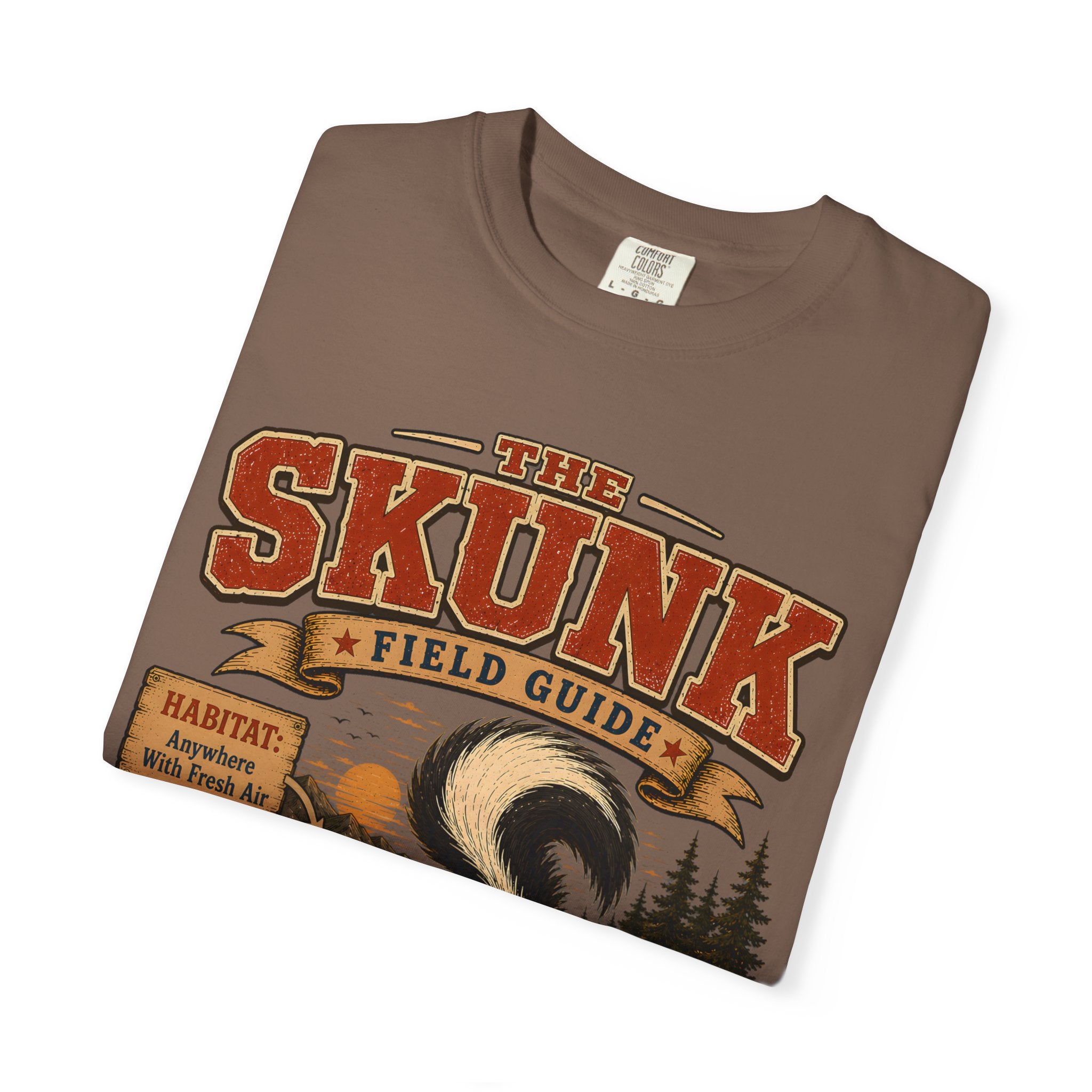 Skunk Field Guide - Biological Weapon Specialist Camping Tee