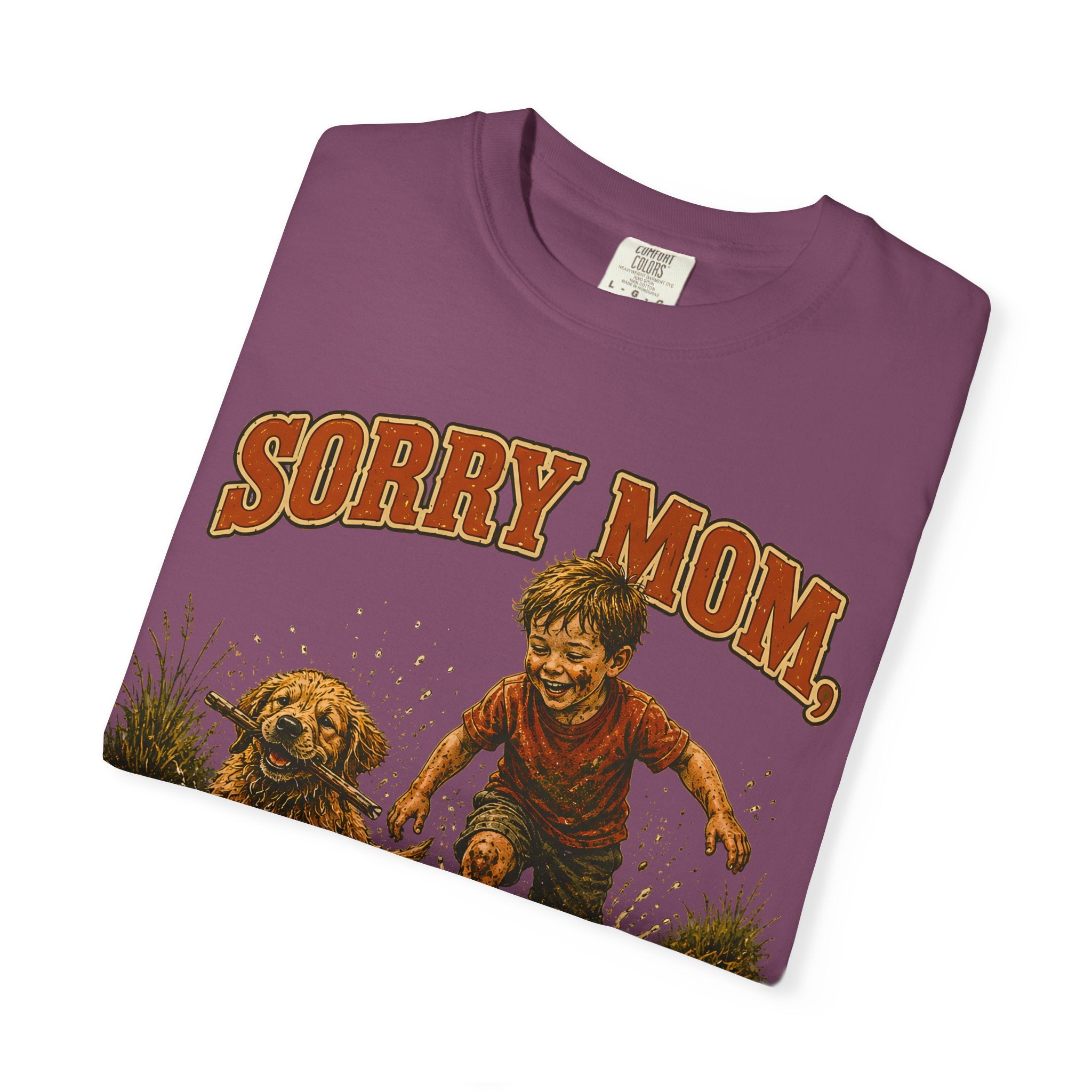 Sorry Mom The Creek Looked Fun — Vintage Camping Humor Tee