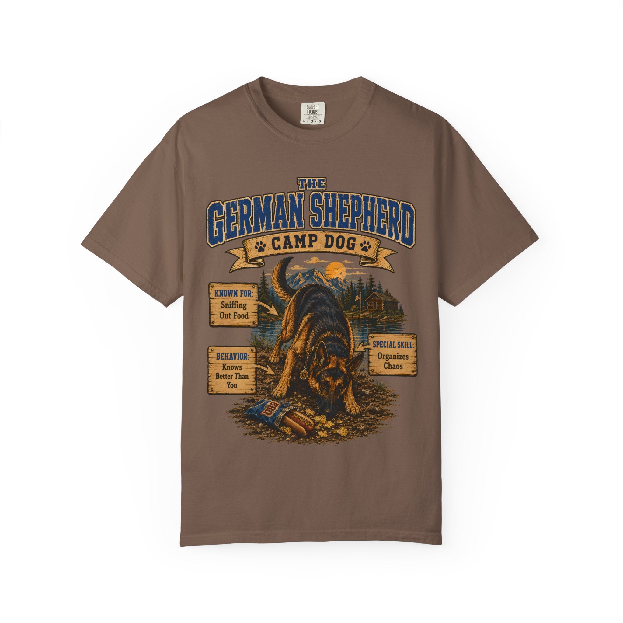 German Shepherd Camp Dog - Knows Better Than You Tee
