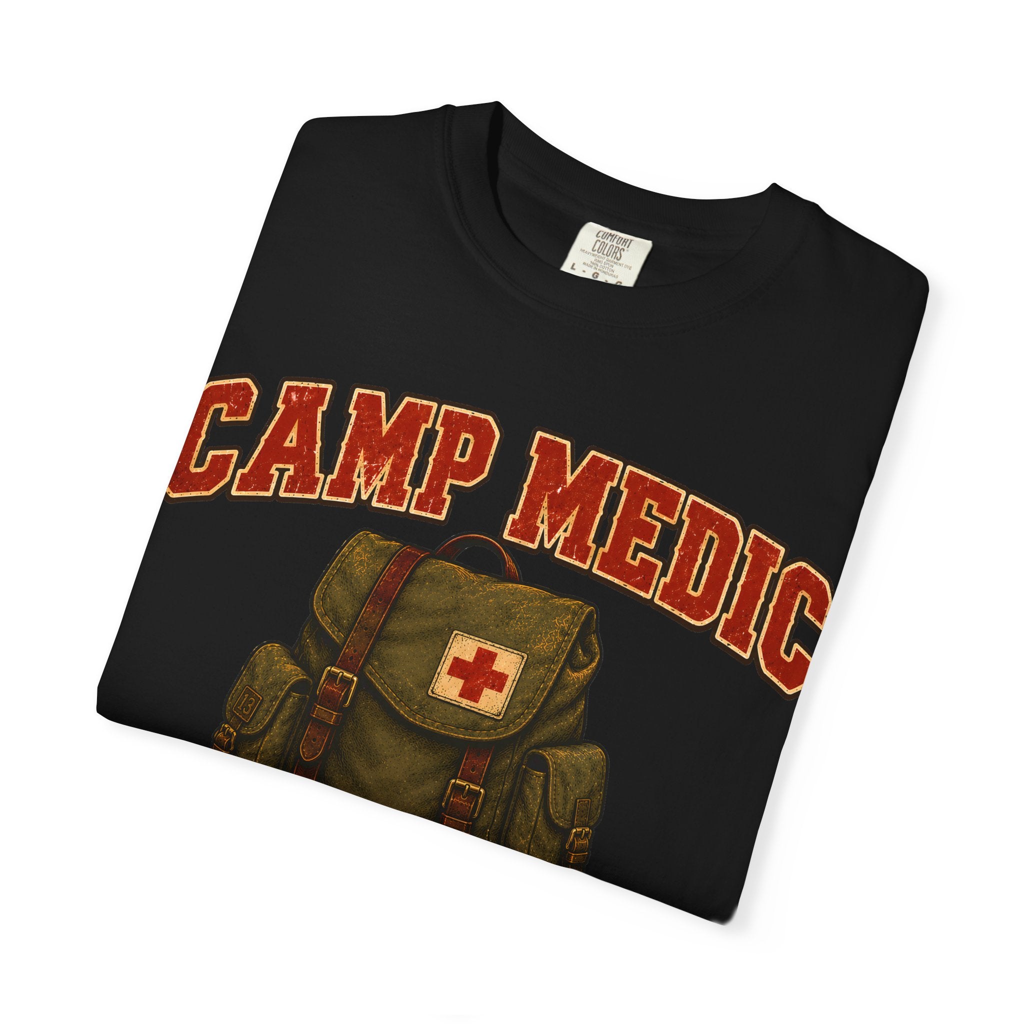 Camp Medic Funny Camping Shirt — Vintage Outdoor First Aid Tee