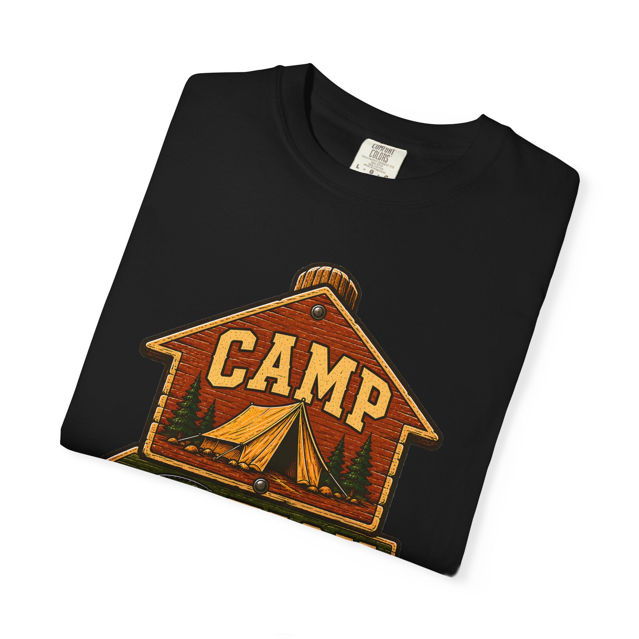 Camp Fish Hike — Vintage Trailhead Sign Outdoor Tee