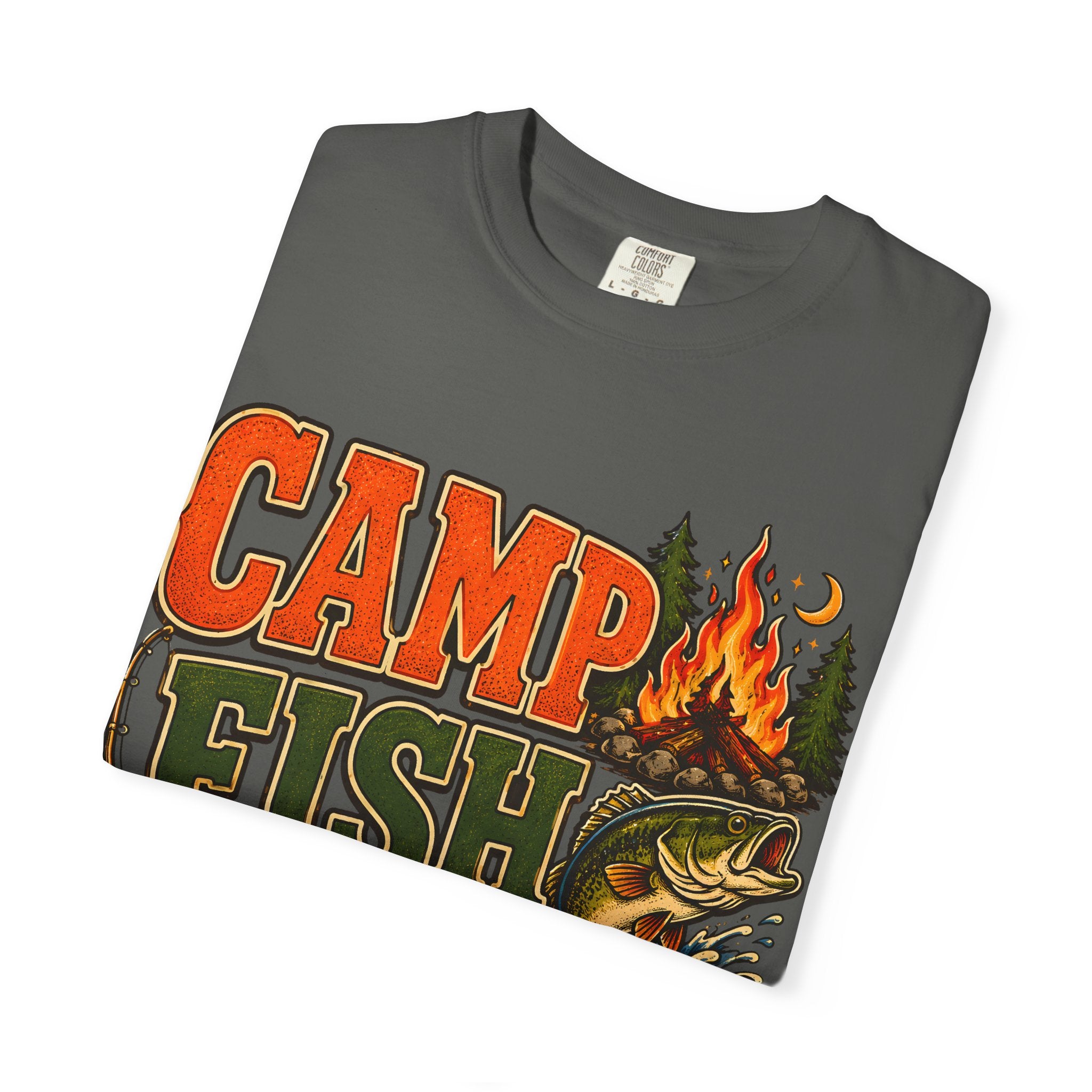 Camp Fish Hike — Vintage Outdoor Camping and Fishing Tee