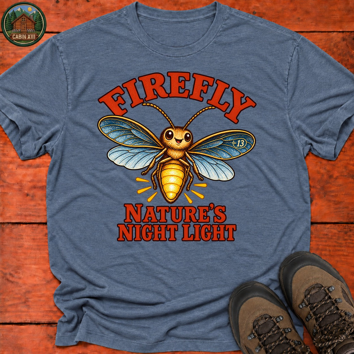 Firefly T-Shirt — Heather Indigo