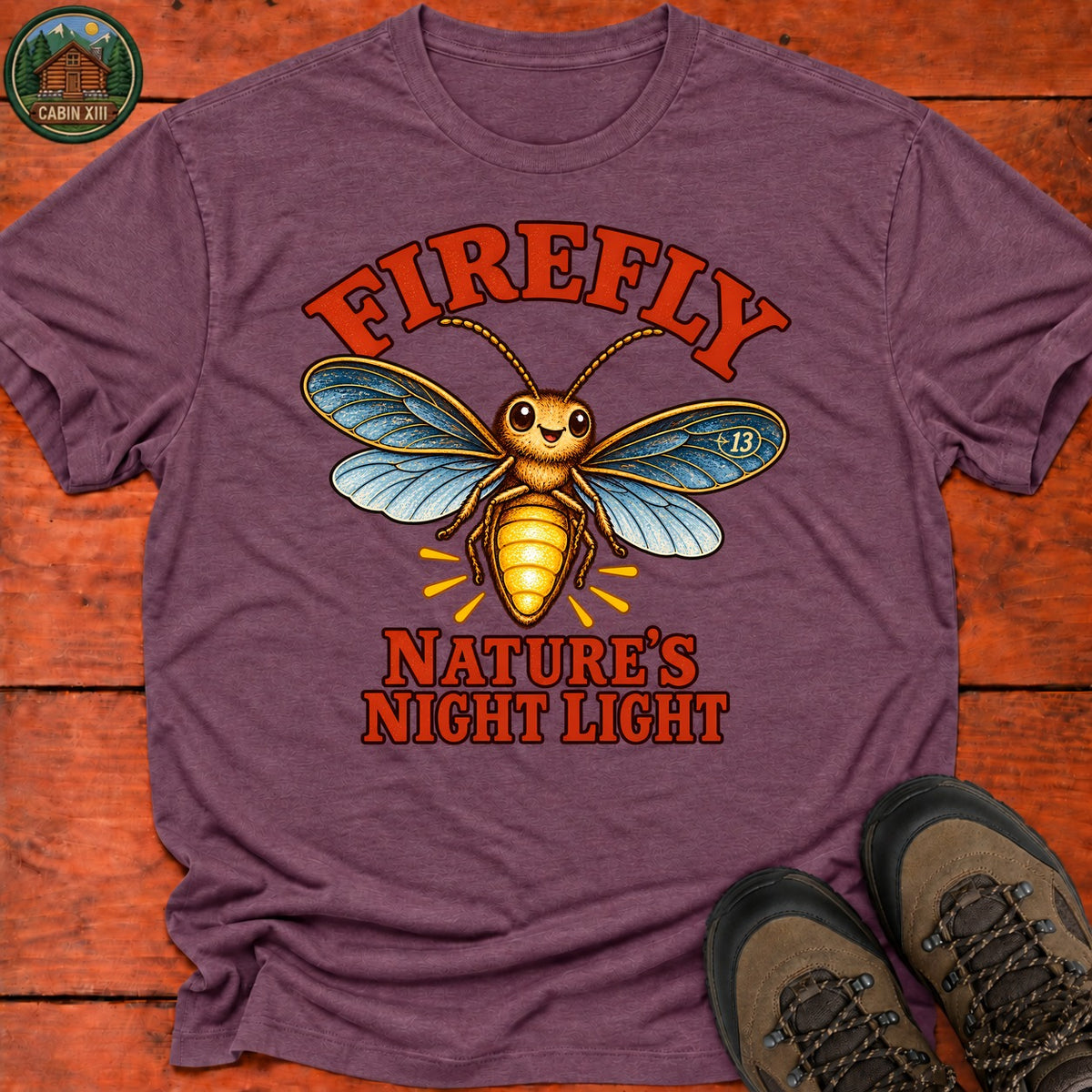 Firefly T-Shirt — Heather Maroon
