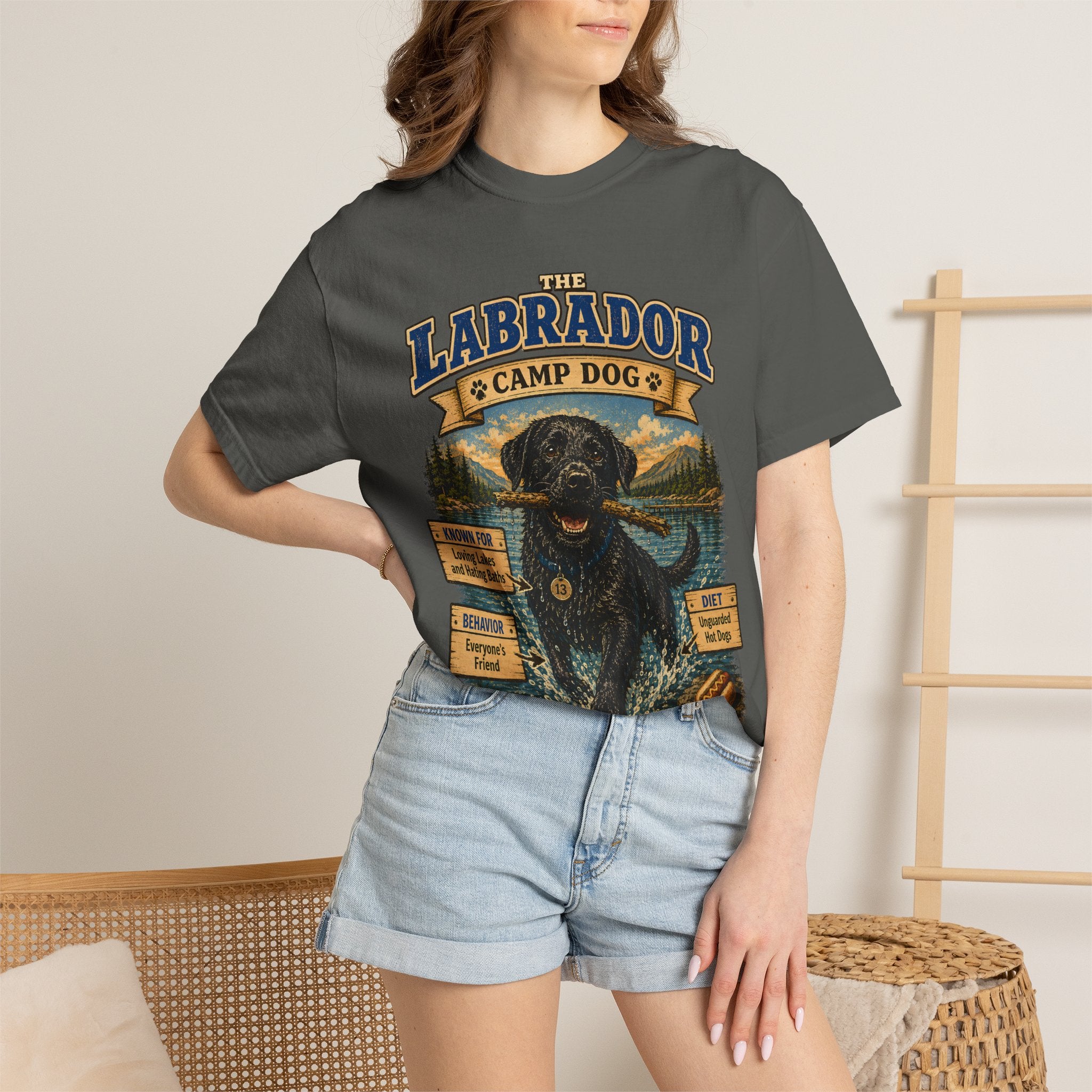 Labrador Camp Dog - Loving Lakes and Hating Baths Shirt