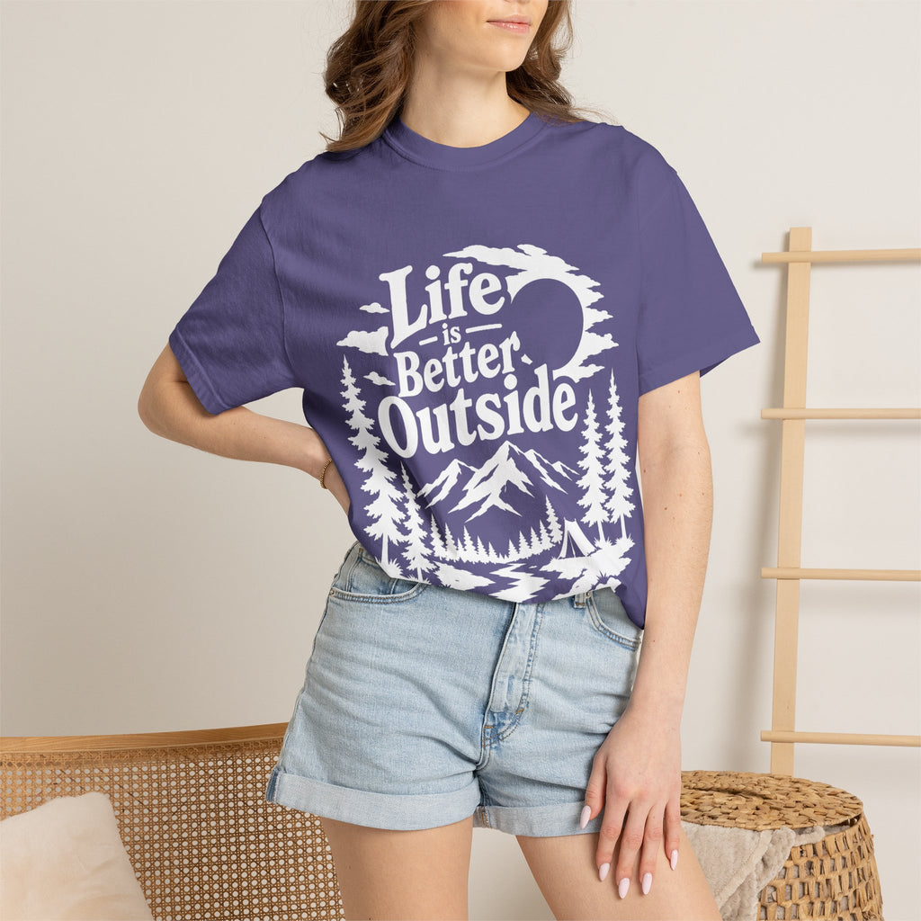 Life Is Better Outside Shirt — Vintage Outdoor Camping Tee