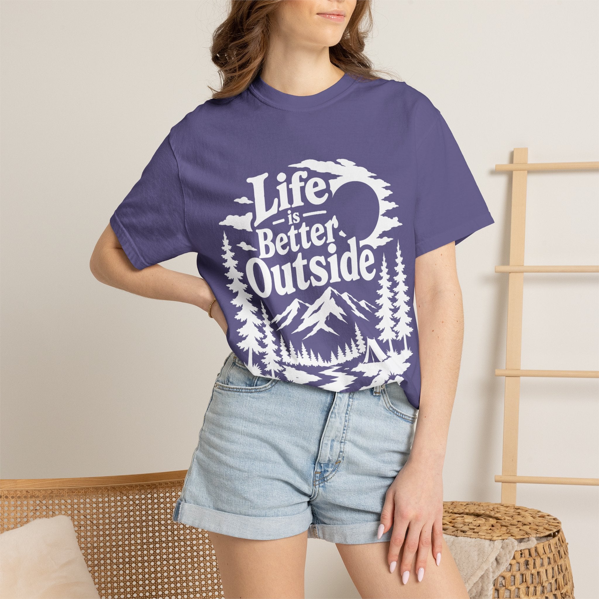 Life Is Better Outside Shirt — Vintage Outdoor Camping Tee