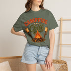 Campfire and Chill — Vintage Camping Marshmallow Humor Tee