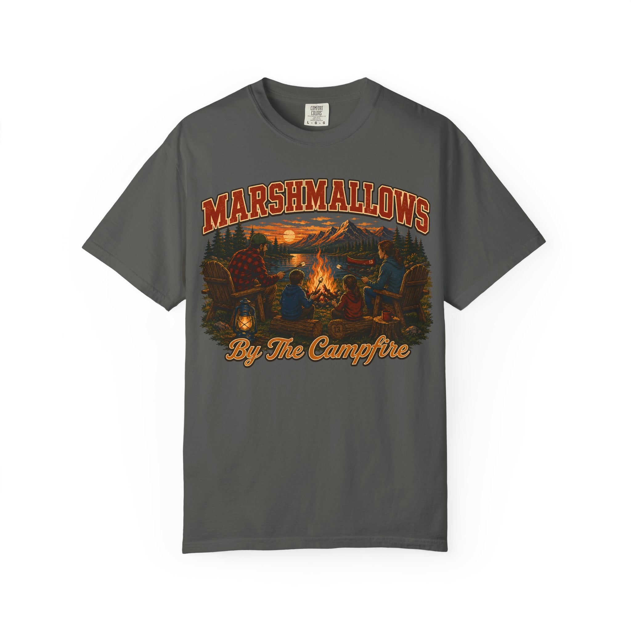 Marshmallows by the Campfire — Vintage Family Camping Tee