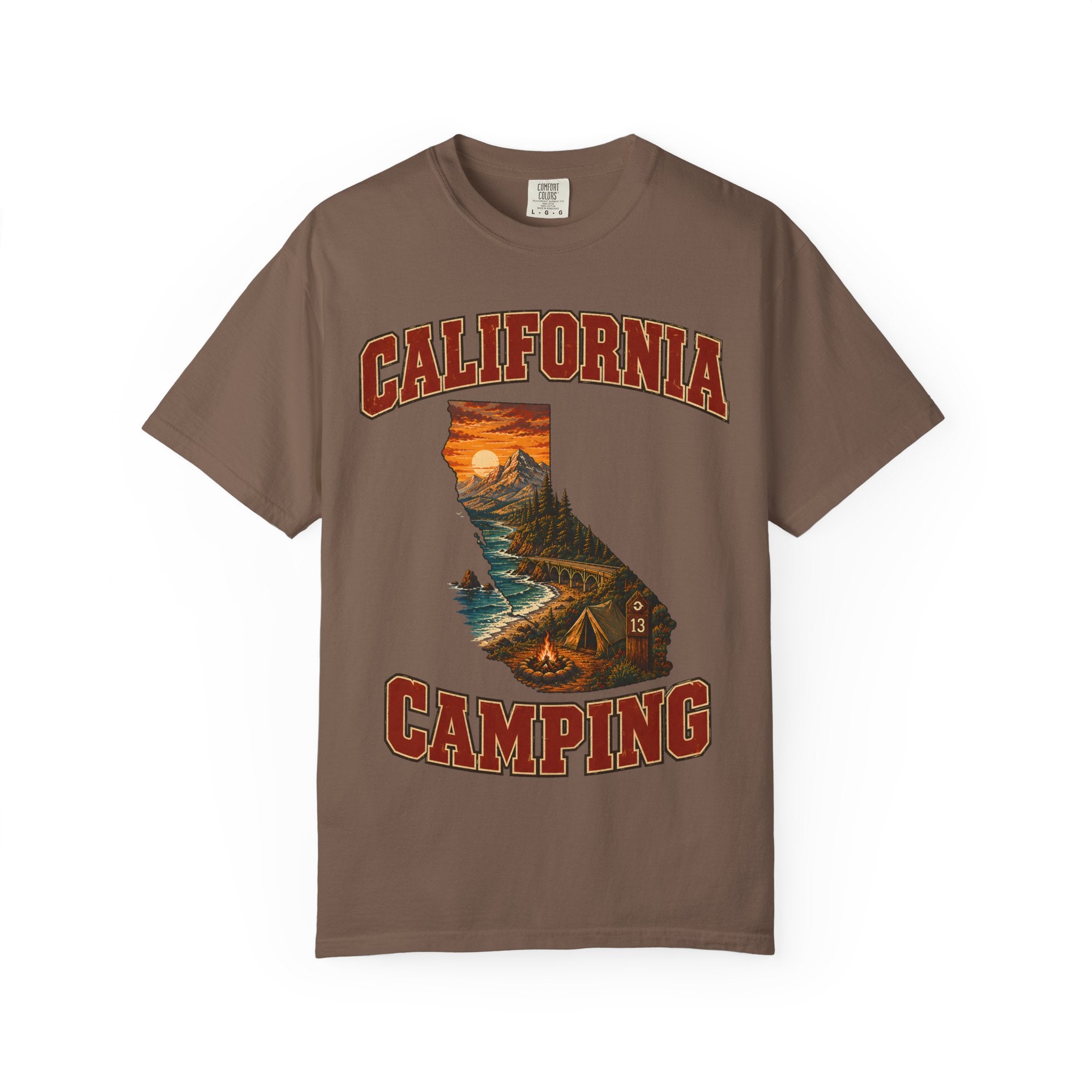 California Camping Shirt — Coastal Mountains Vintage Outdoor Tee