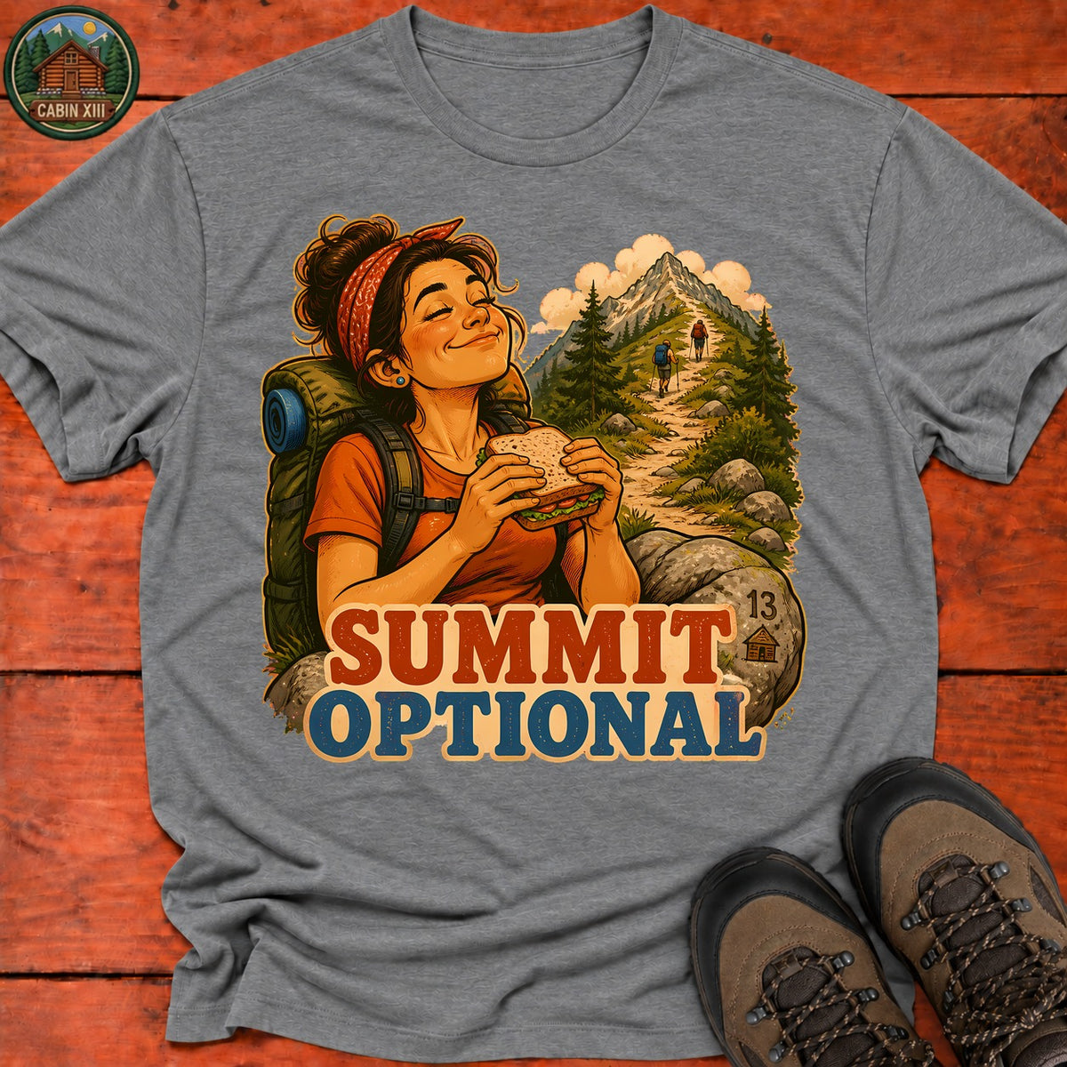 Summit Optional T-Shirt — Graphite Heather