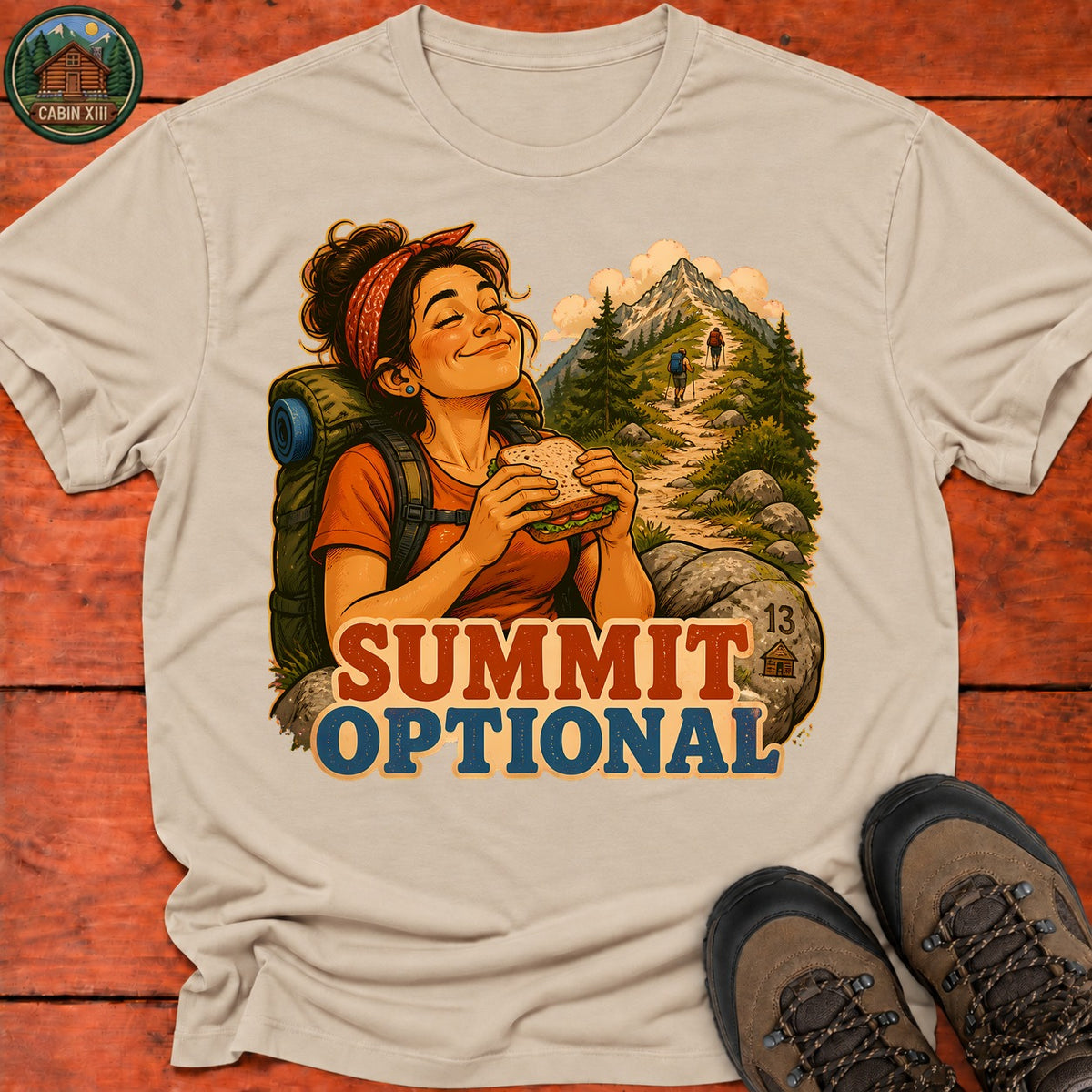 Summit Optional T-Shirt — Sand