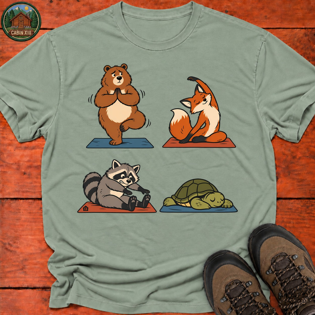 Outdoor Yoga T-Shirt — Sage