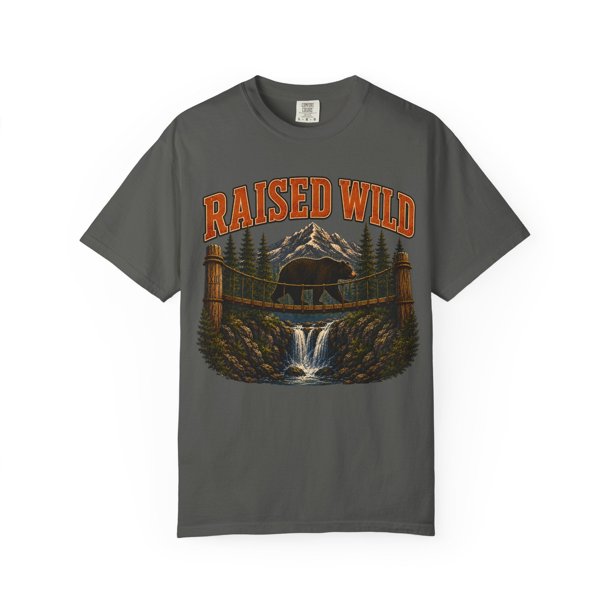 Raised Wild Vintage Outdoor Bear Shirt — Nature Graphic Tee