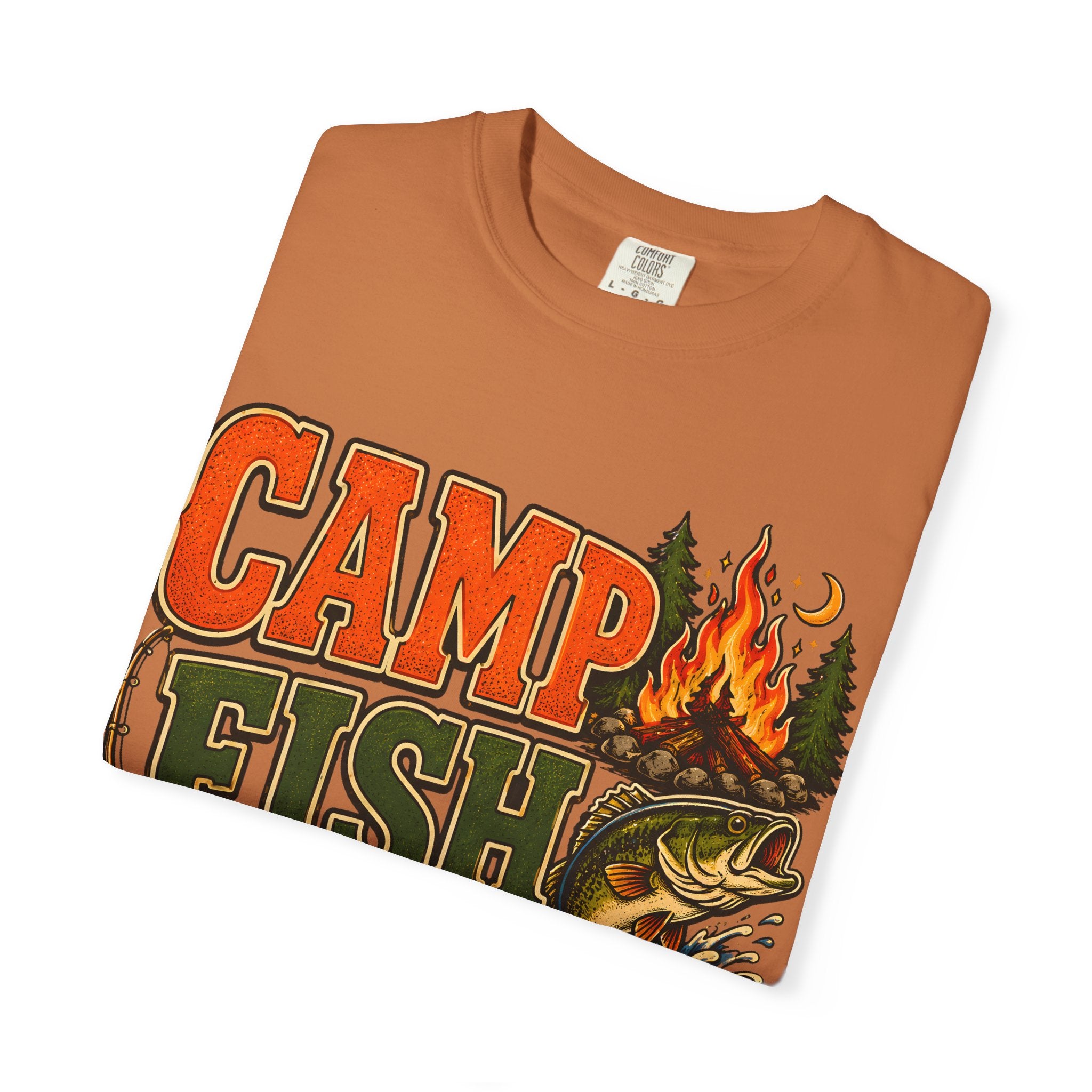 Camp Fish Hike — Vintage Outdoor Camping and Fishing Tee