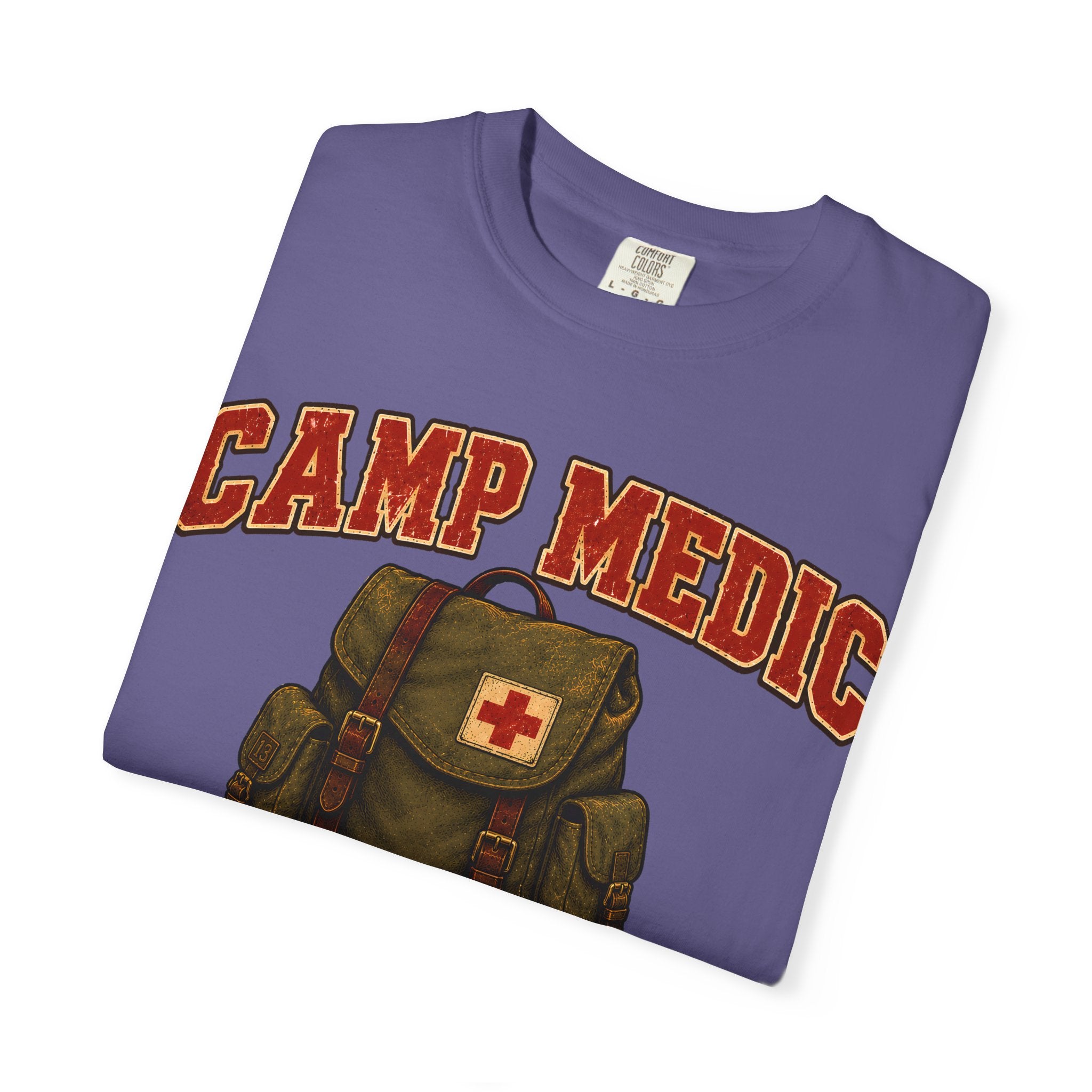 Camp Medic Funny Camping Shirt — Vintage Outdoor First Aid Tee