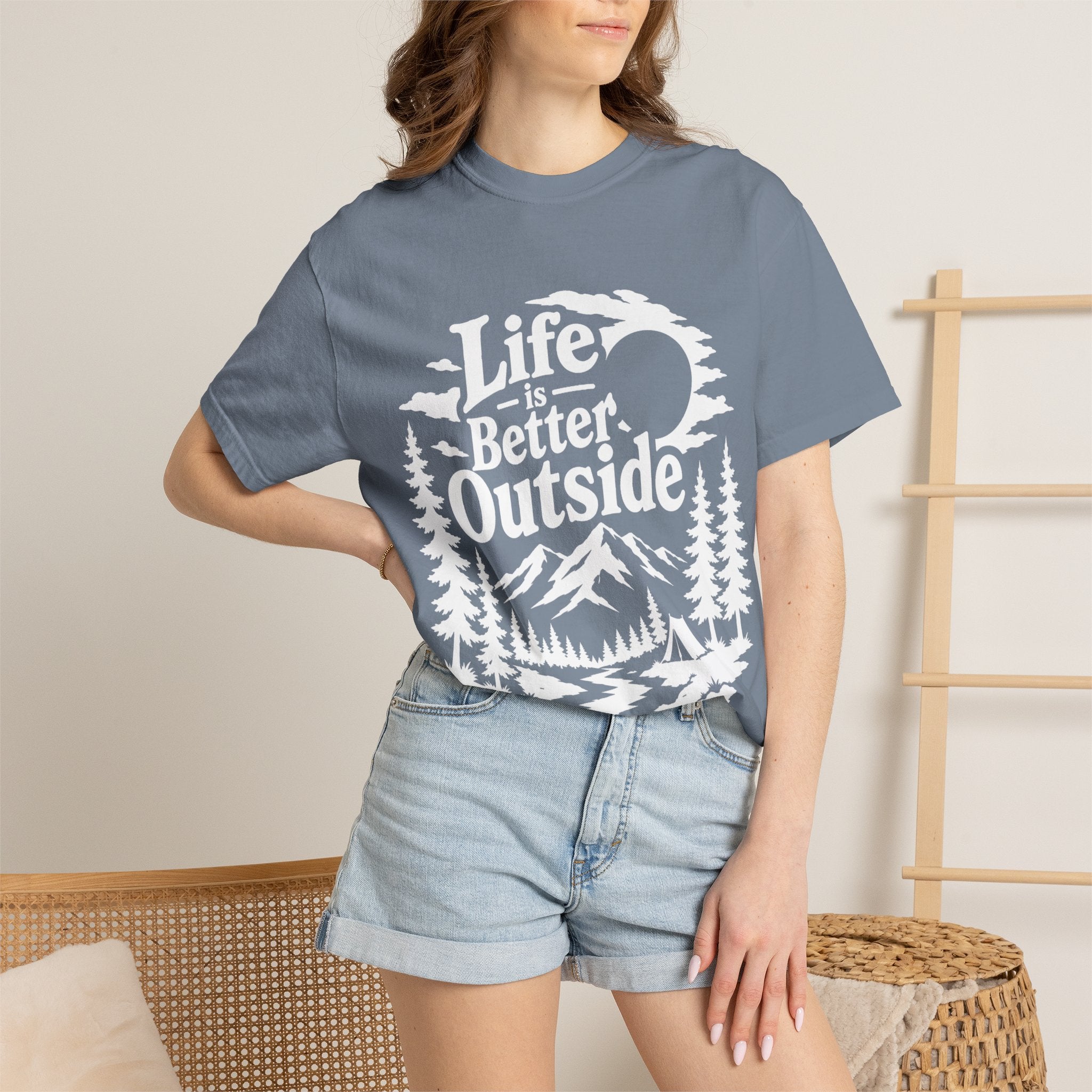 Life Is Better Outside Shirt — Vintage Outdoor Camping Tee