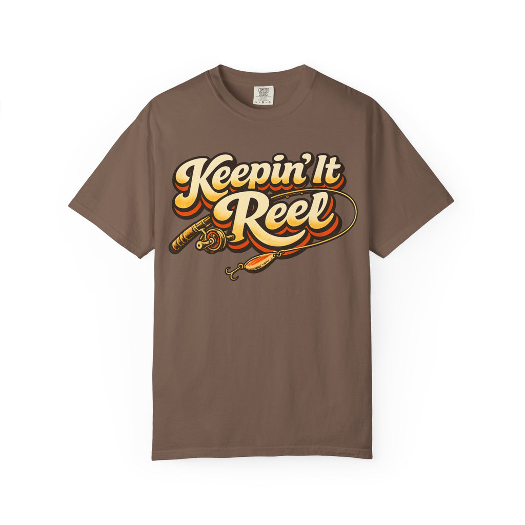 Keepin' It Reel — Retro Fishing Humor Tee