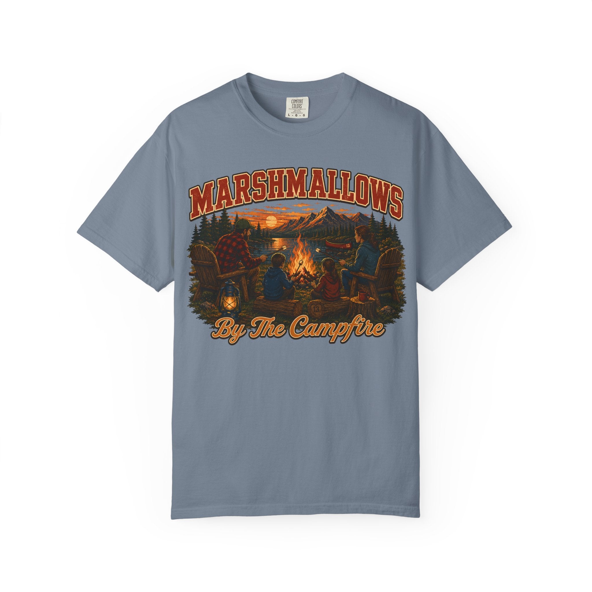 Marshmallows by the Campfire — Vintage Family Camping Tee