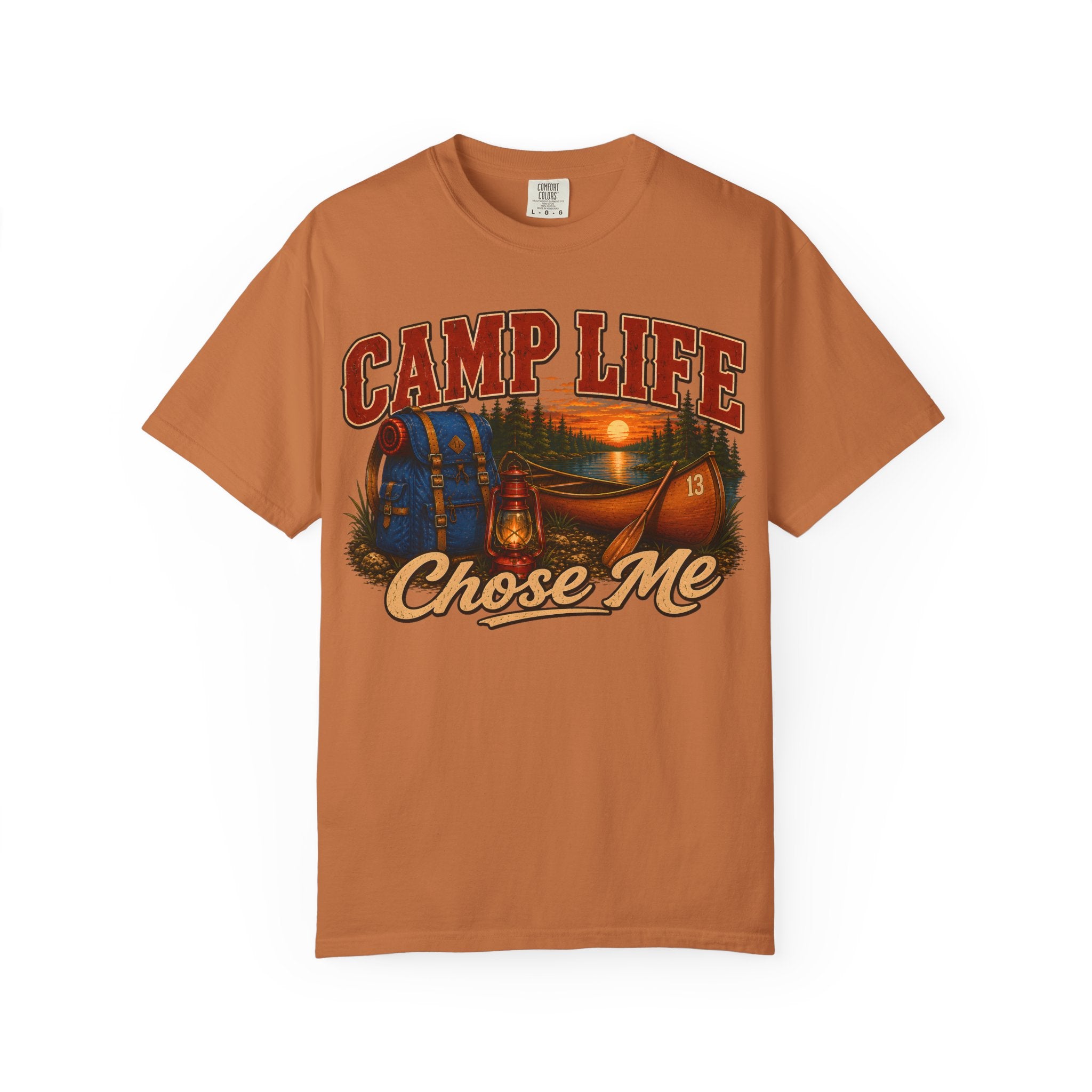 Camp Life Chose Me Vintage Camping Shirt — Outdoor Lake Tee