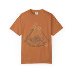 Roasing Marshmallows Line Art T-Shirt