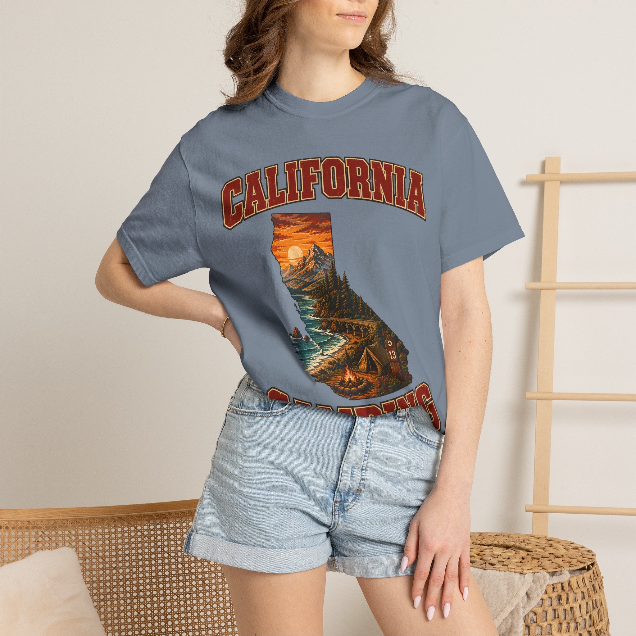 California Camping Shirt — Coastal Mountains Vintage Outdoor Tee