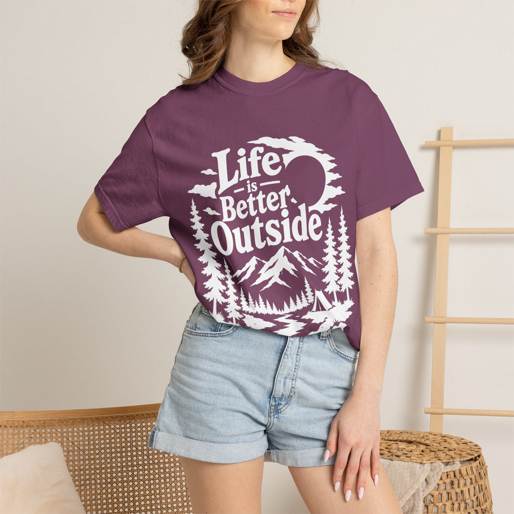 Life Is Better Outside Shirt — Vintage Outdoor Camping Tee