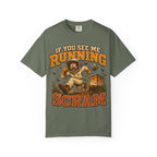 If You See Me Running Scram Funny Beekeeping Shirt