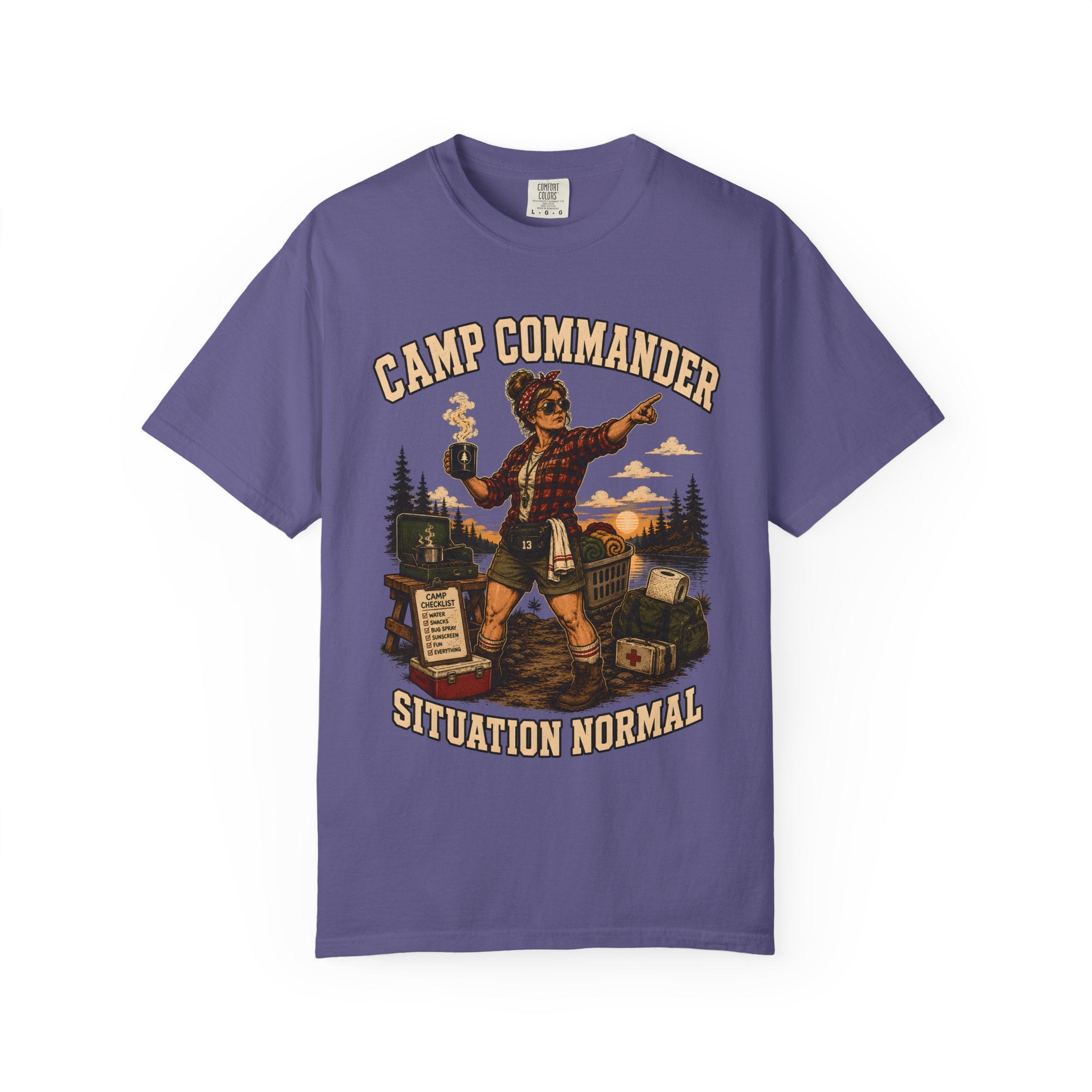 Camp Commander Situation Normal — Funny Camping Mom Tee