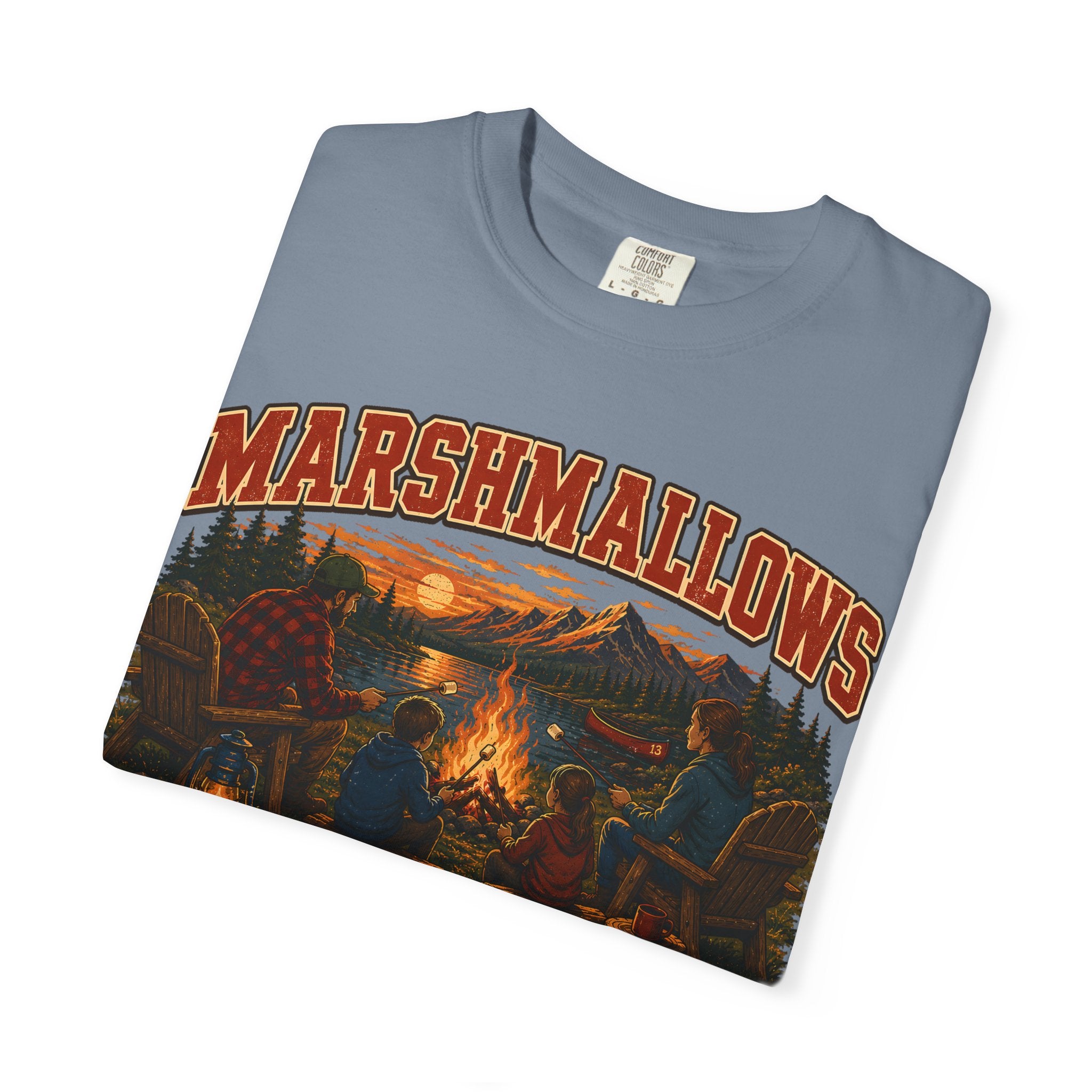 Marshmallows by the Campfire — Vintage Family Camping Tee