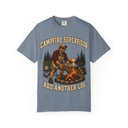 Campfire Supervisor Add Another Log — Funny Camping Dad Tee