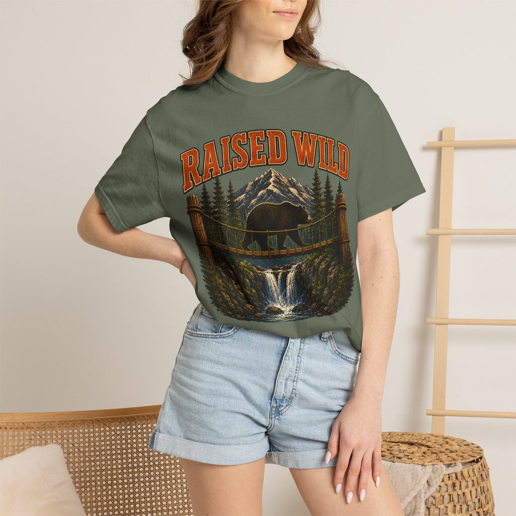 Raised Wild Vintage Outdoor Bear Shirt — Nature Graphic Tee