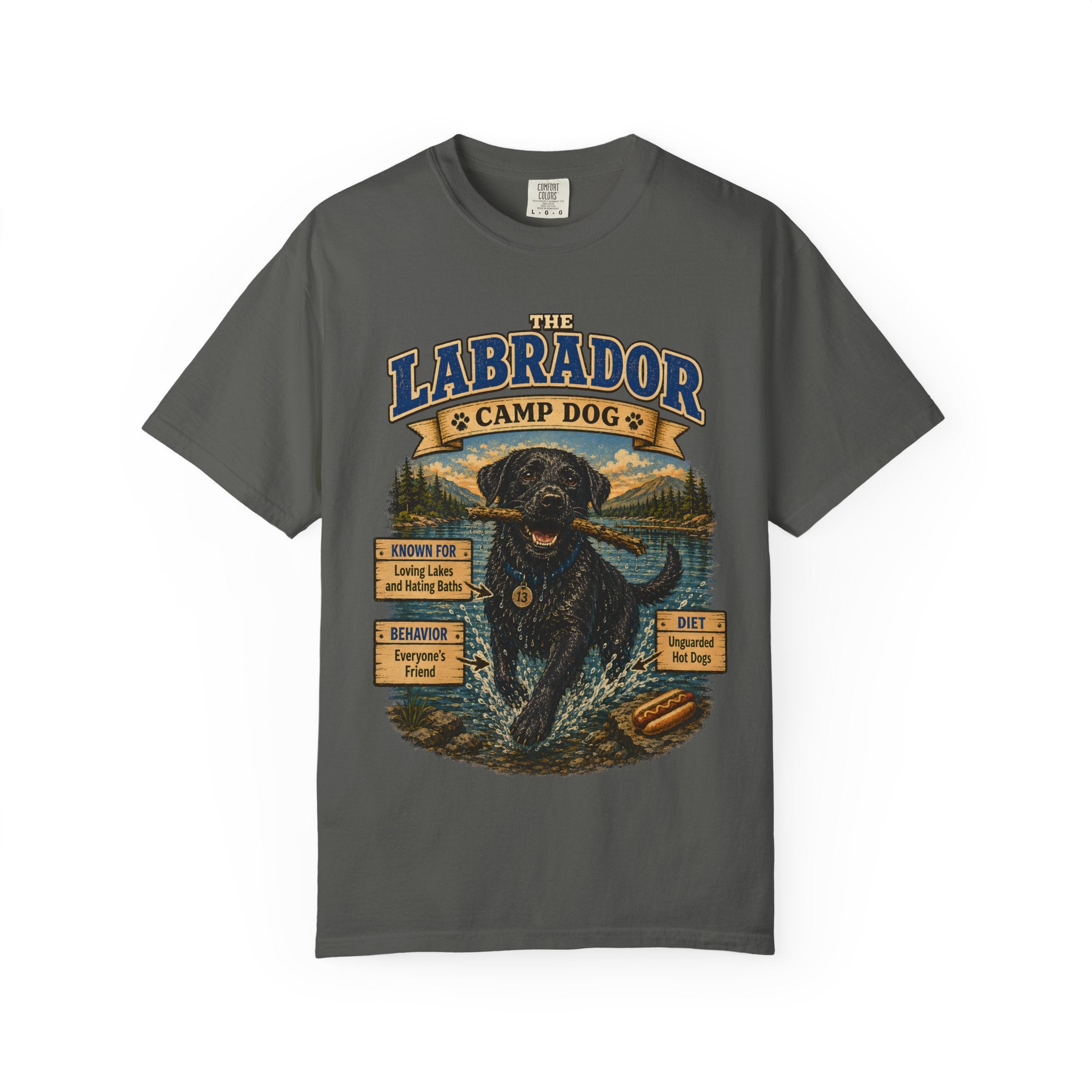 Labrador Camp Dog - Loving Lakes and Hating Baths Shirt