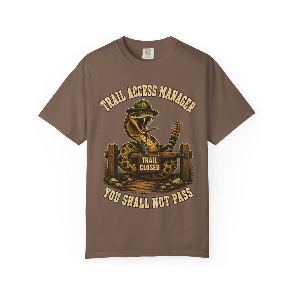 Trail Access Manager You Shall Not Pass — Rattlesnake Hiking Tee